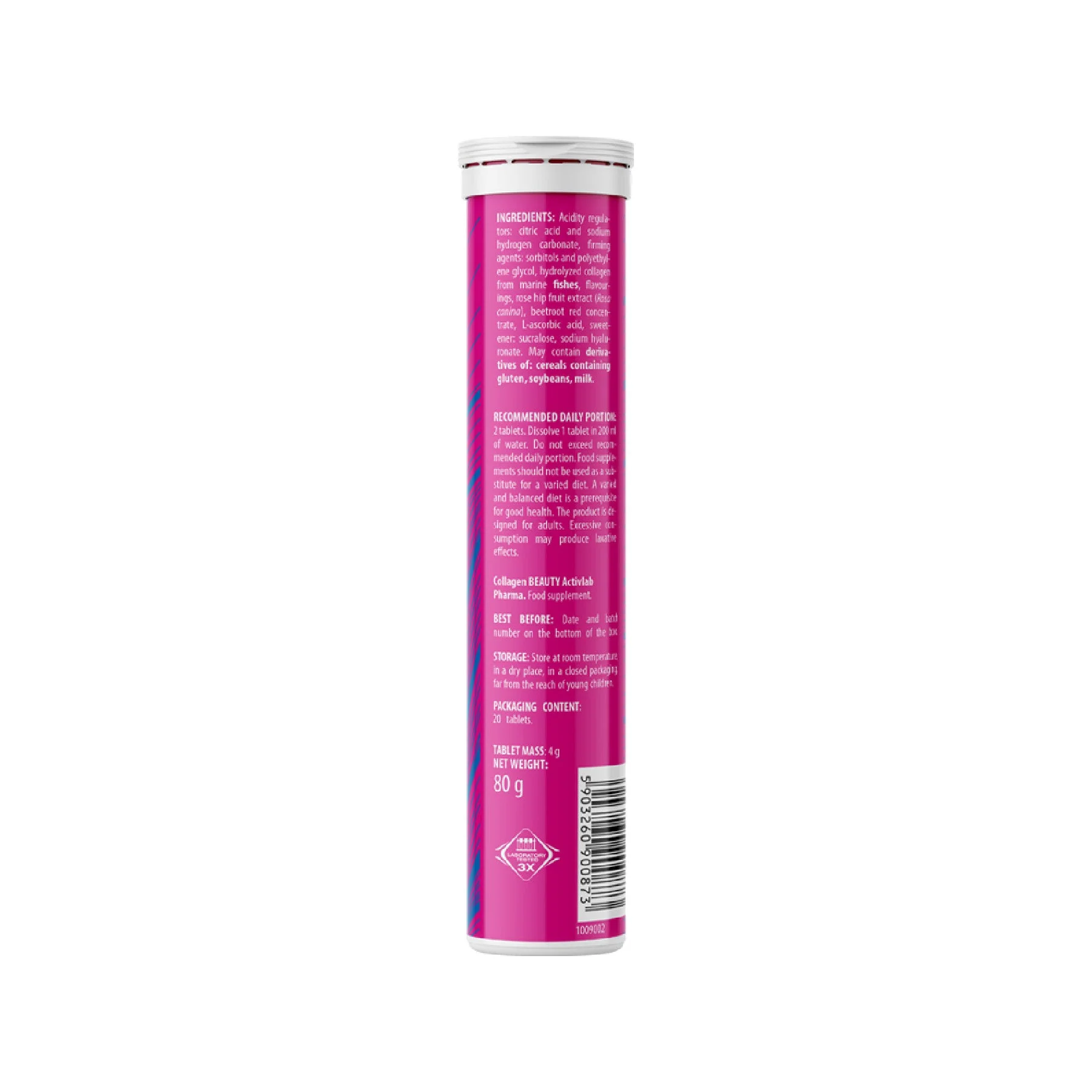Activlab Collagen Beauty Effervescent Tablets 20 Tablets – Sugar Free - Image 4