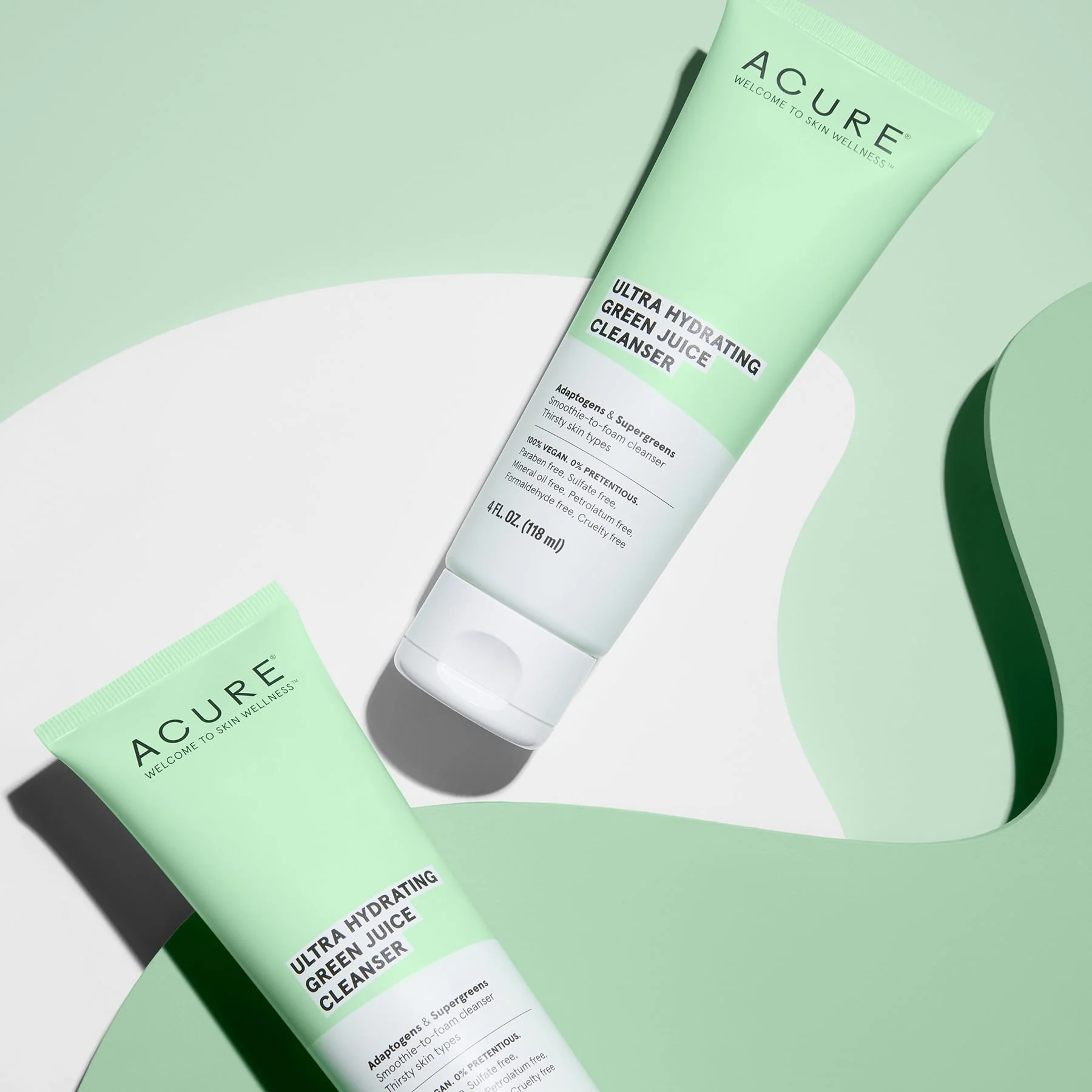Acure Ultra Hydrating Green Juice Cleanser Foam 118ml - Image 3