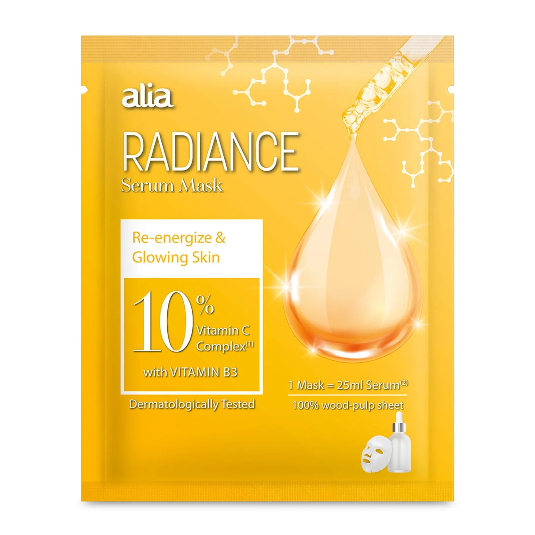 Alia Brightening Facial Serum Mask
