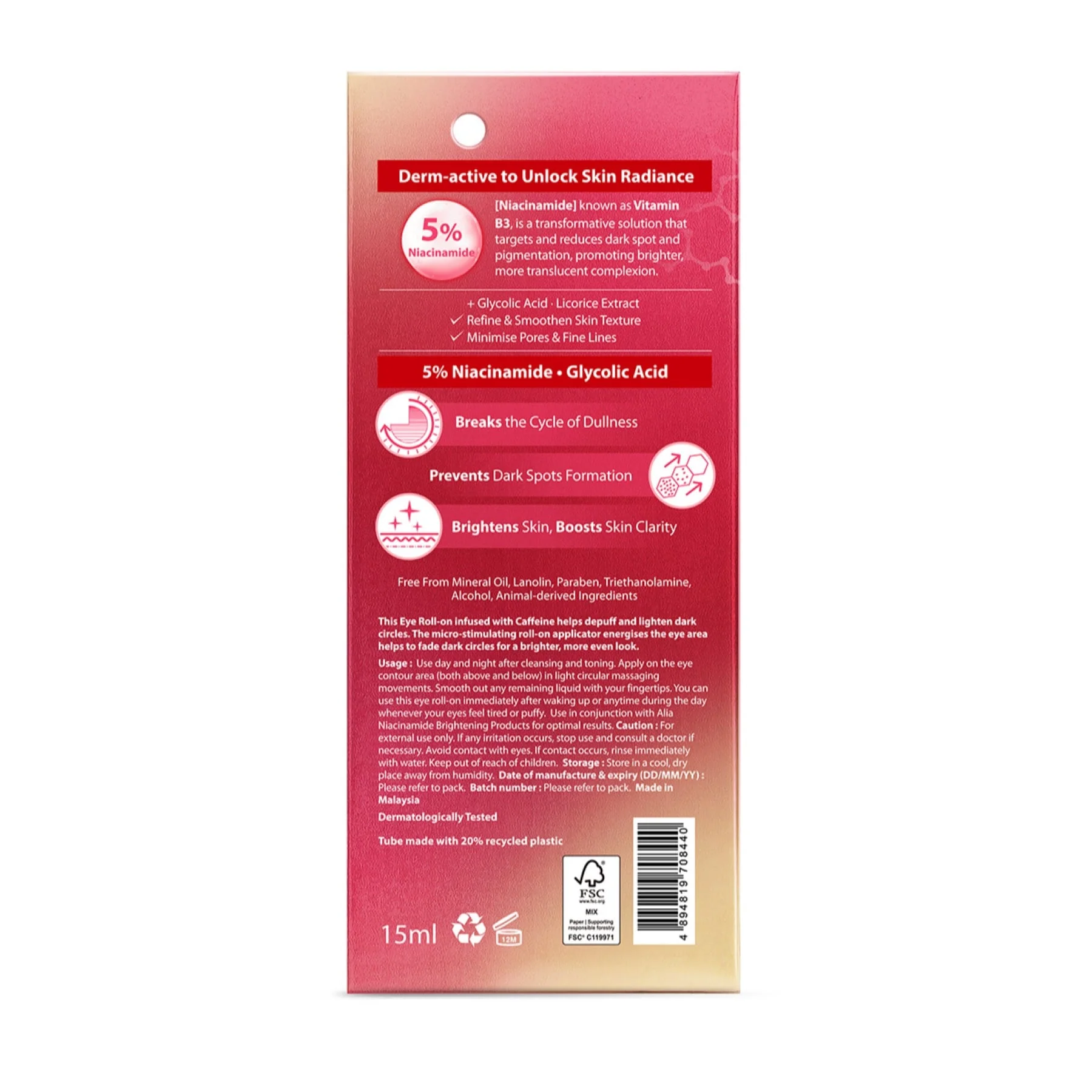Alia Radiance Facial Serum Mask - Image 2