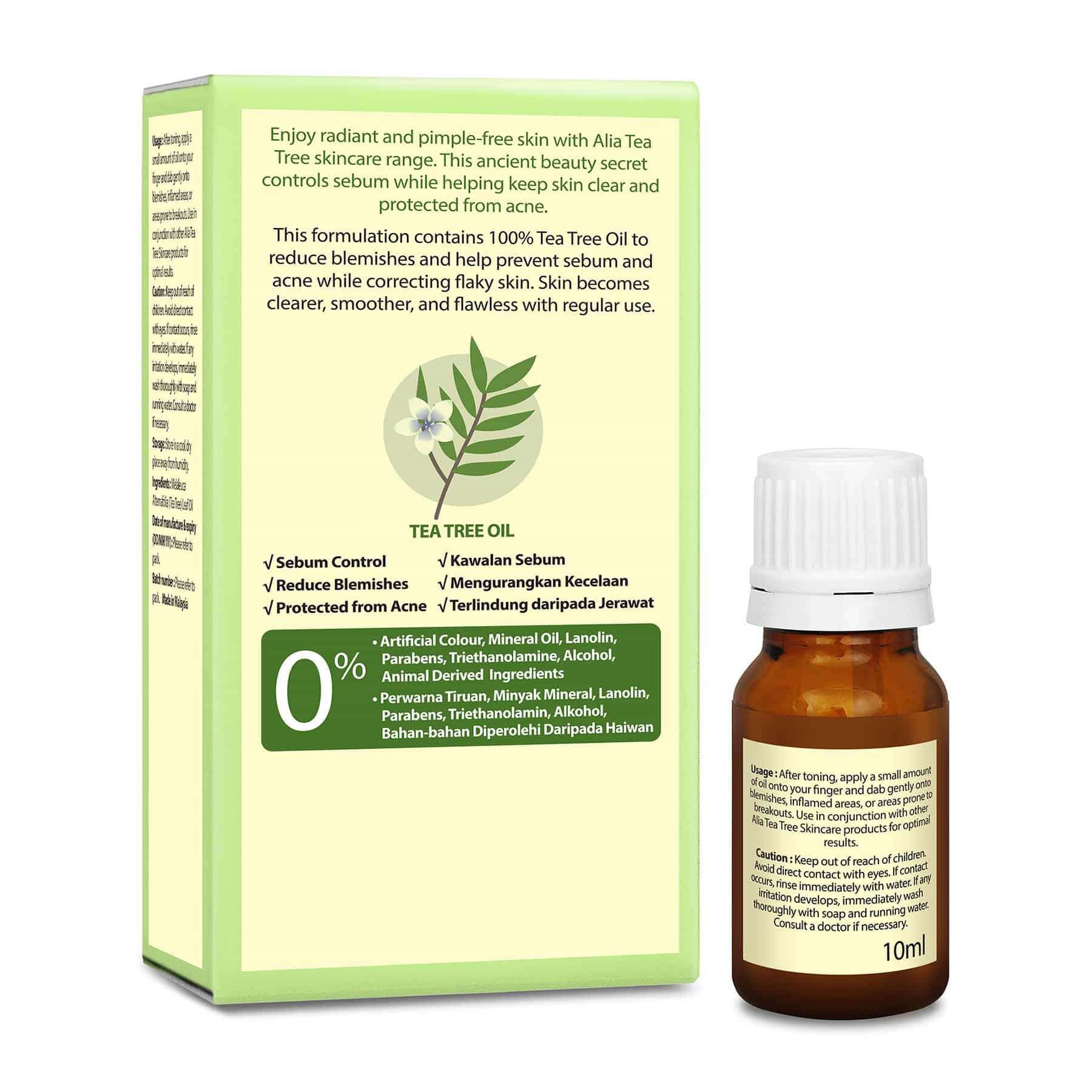 Alia Tea Tree Face Oil 10ml - Image 2