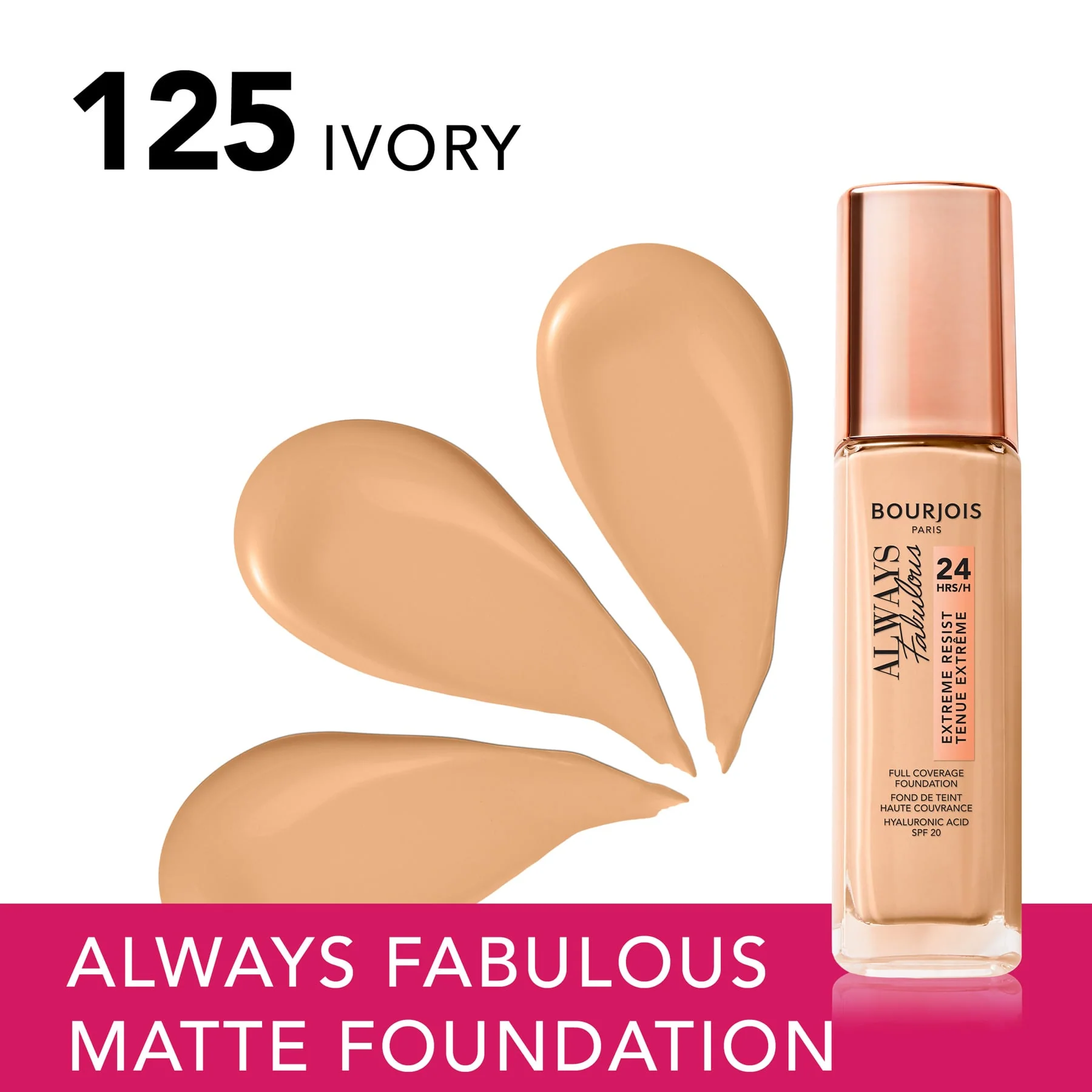 Bourjois Always Fabulous Natural Finish Foundation 30ml - Image 12