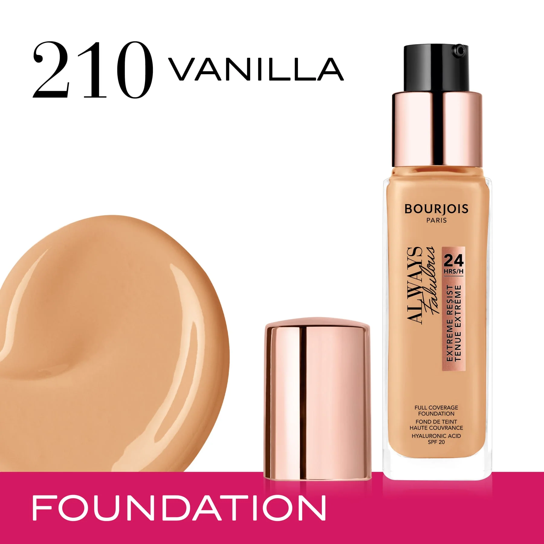 Bourjois Always Fabulous Natural Finish Foundation 30ml - Image 20
