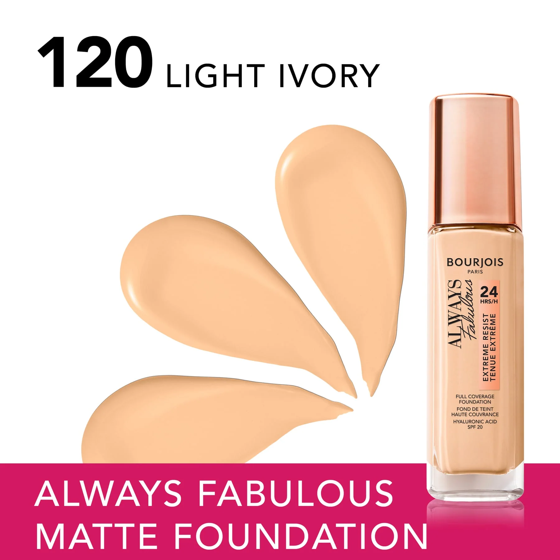 Bourjois Always Fabulous Natural Finish Foundation 30ml - Image 3
