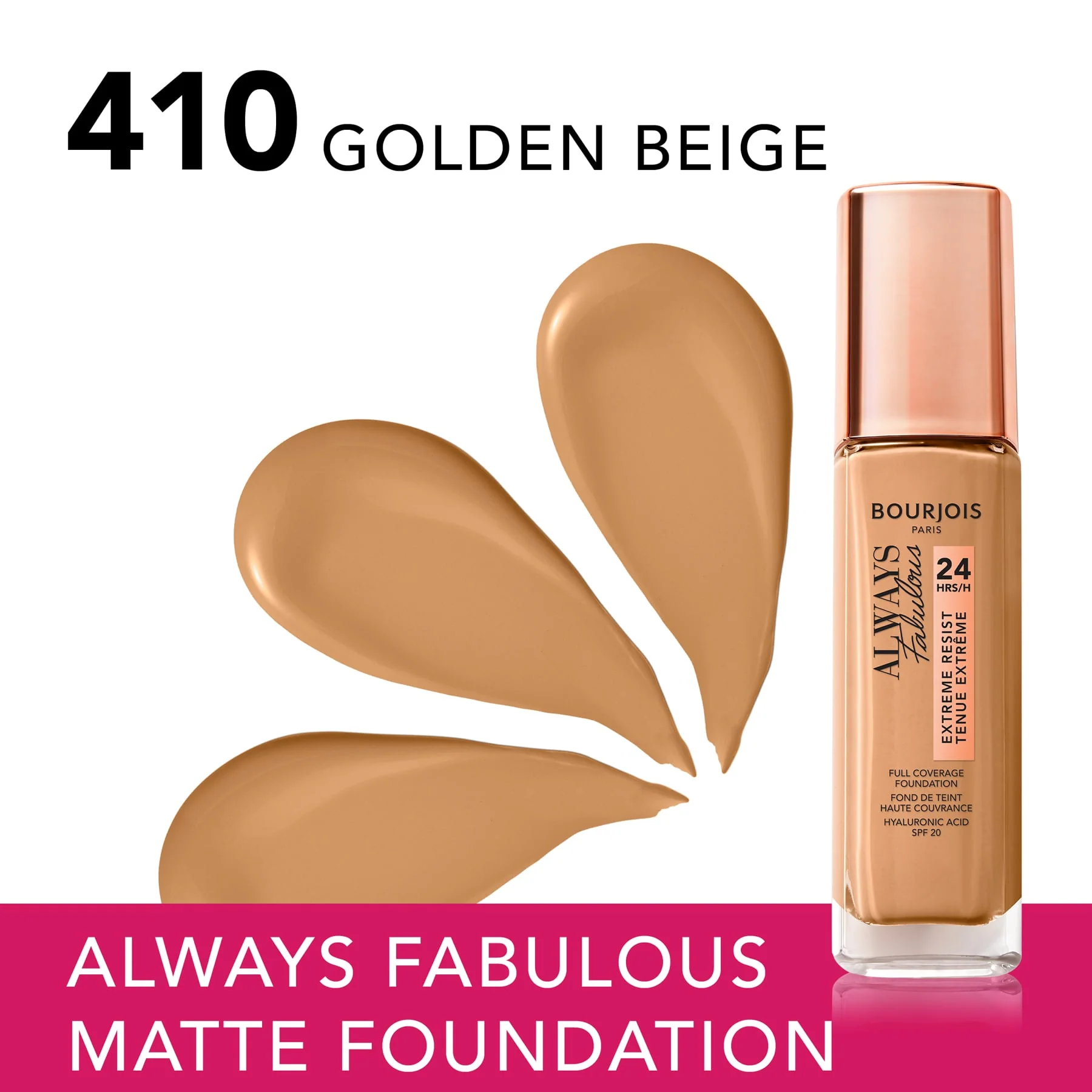 Bourjois Always Fabulous Natural Finish Foundation 30ml - Image 39