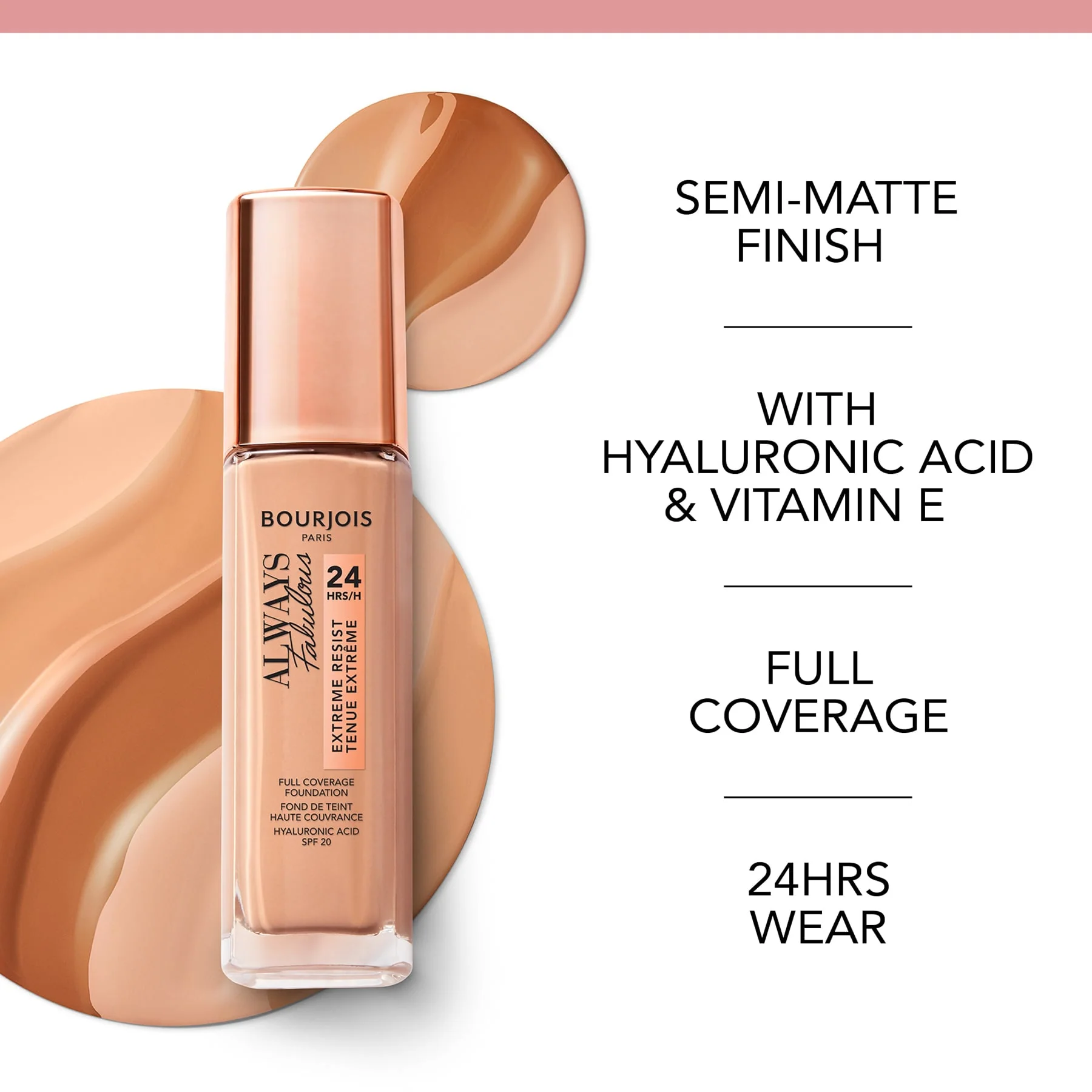 Bourjois Always Fabulous Natural Finish Foundation 30ml - Image 40