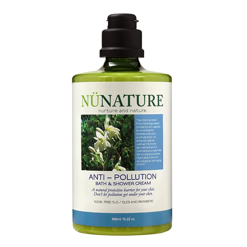 Anti-Pollution Bath & Shower Cream Body Wash Moringa Seeds 450ml