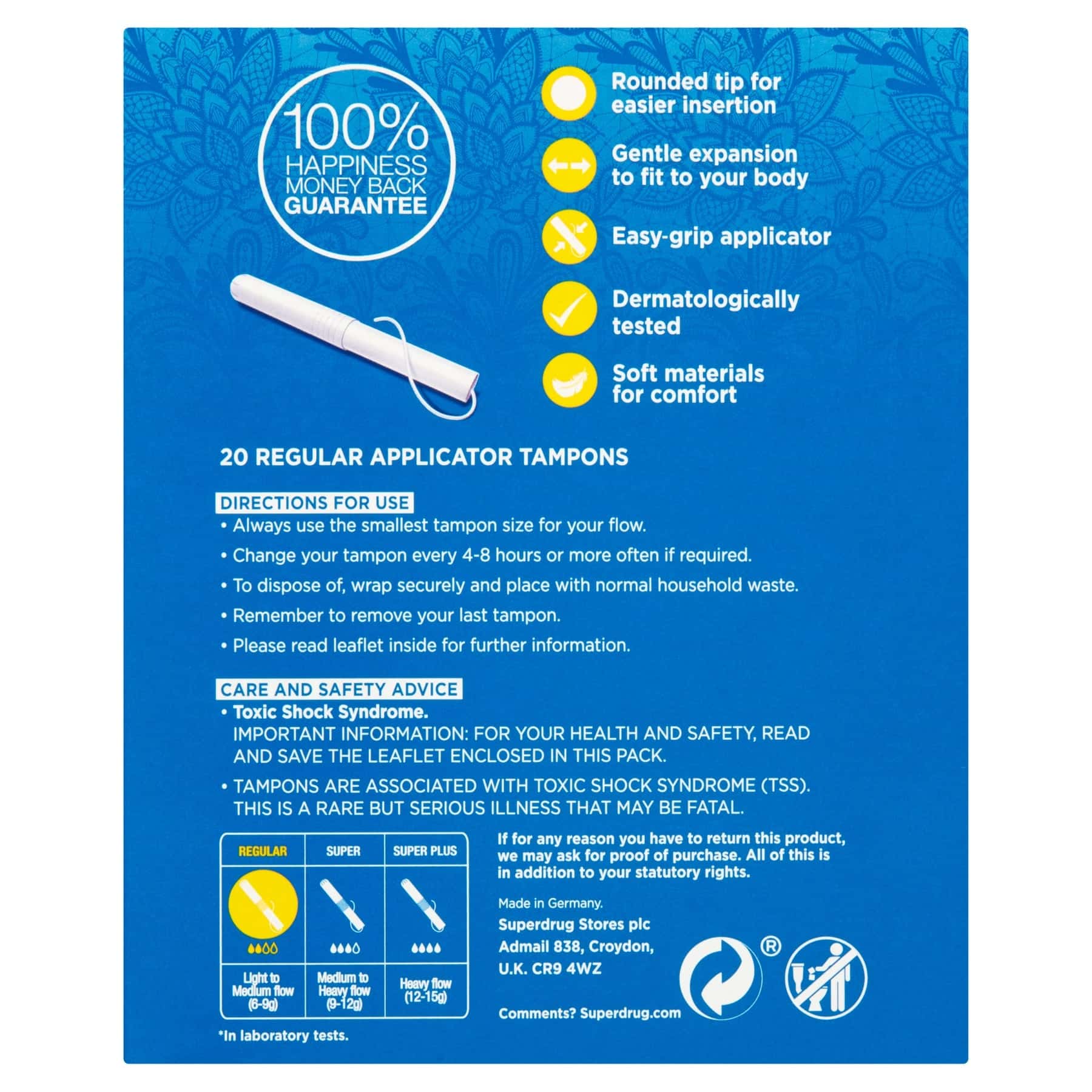 Applicator Tampons Regular 20pcs - Image 3