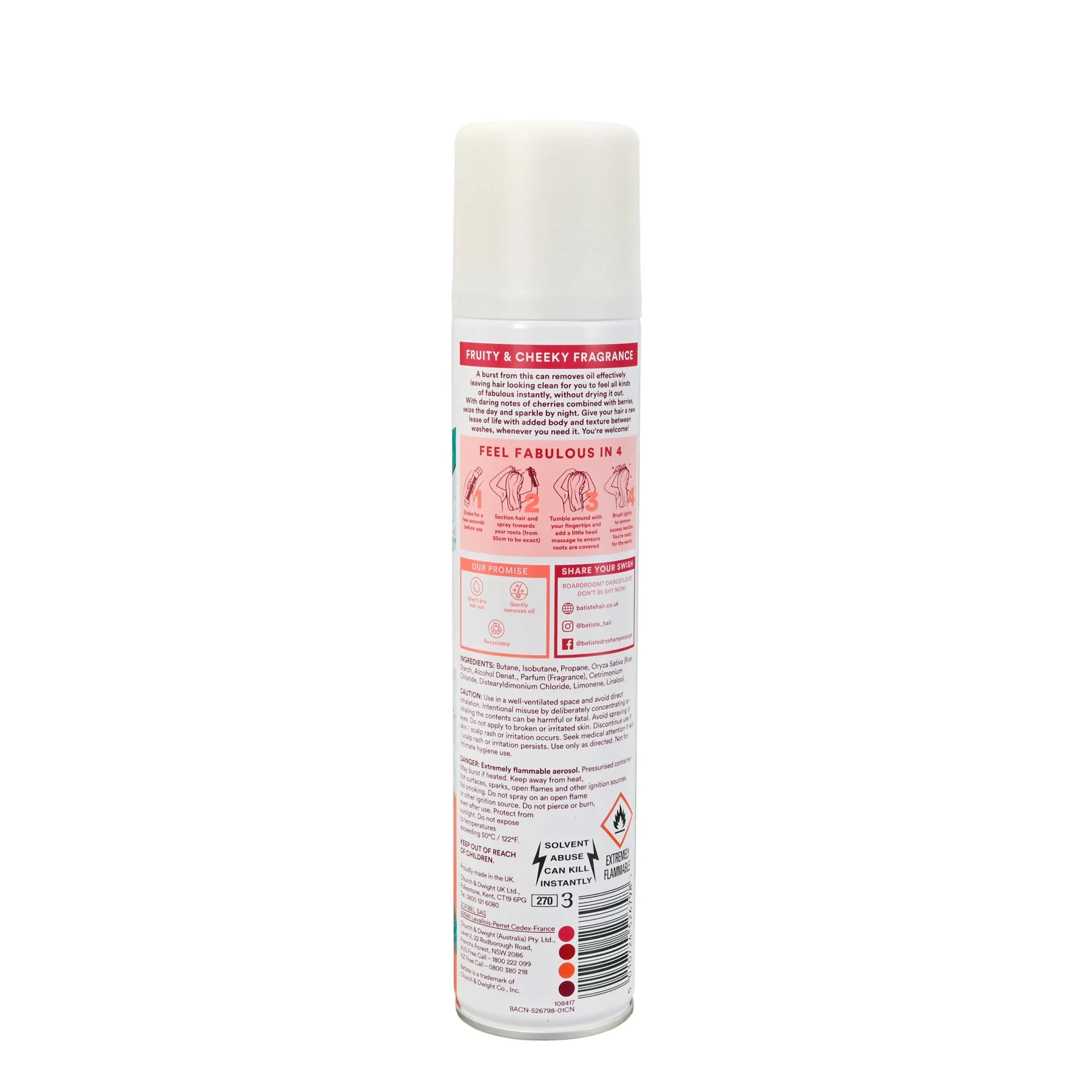 Batiste Cherry Dry Shampoo - Image 2