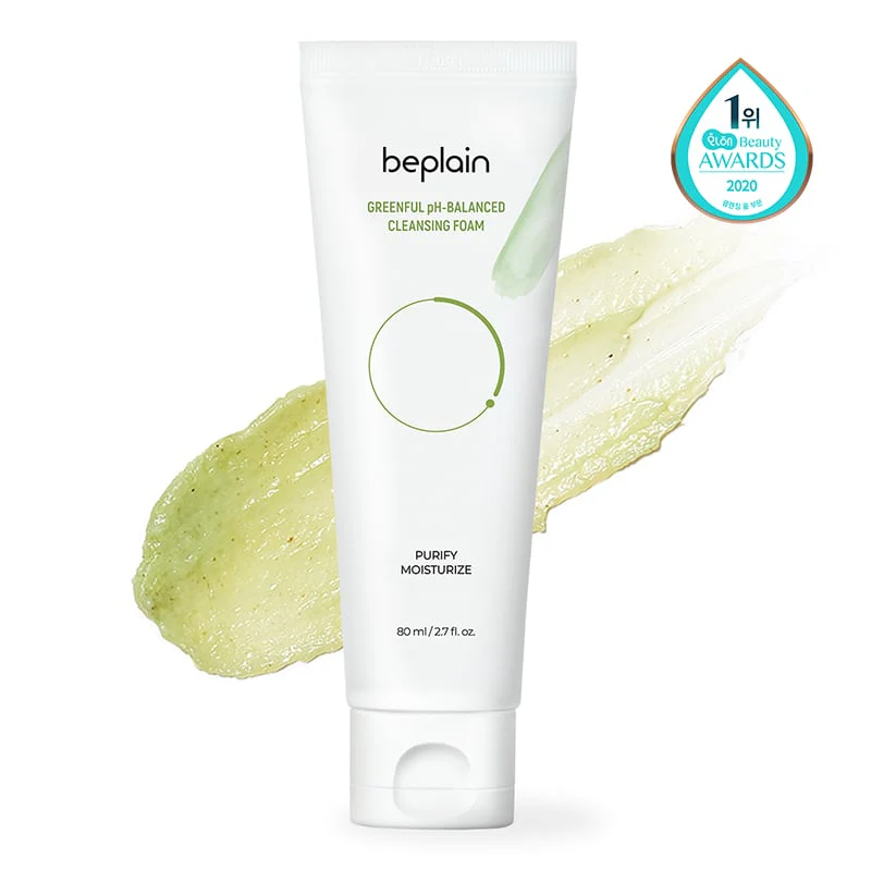 Beplain Greenful pH-Balanced Cleansing Foam 80ml - Image 5