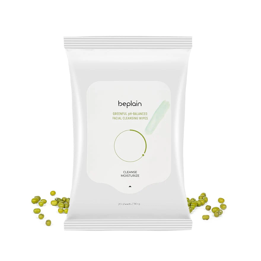 Beplain Greenful pH-Balanced Facial Cleansing Wipes 20pcs - Image 5