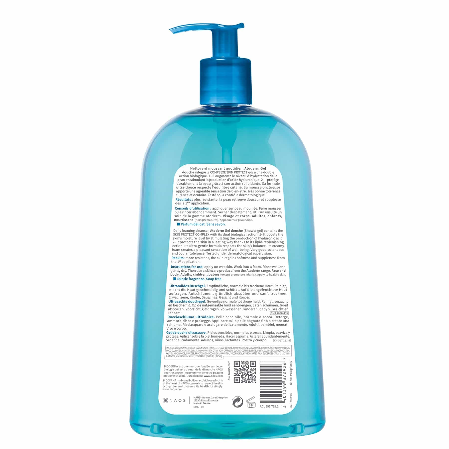 Bioderma Atoderm Gel Douche Ultra-Gentle Shower Gel Body Wash - Image 4
