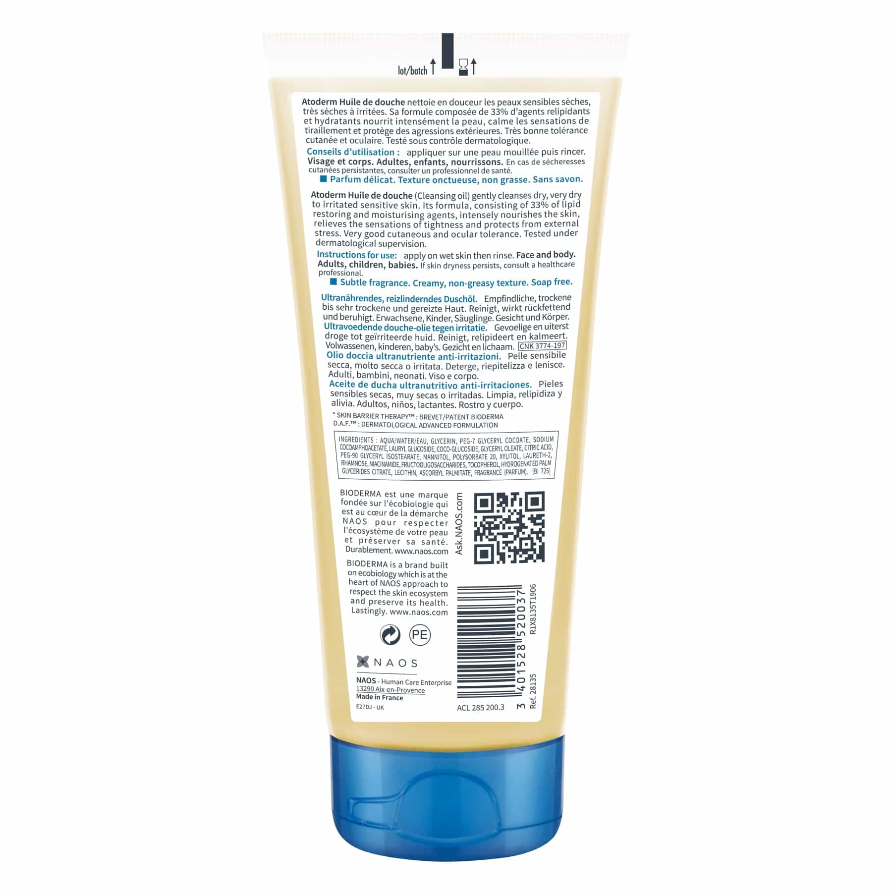 Bioderma Atoderm Huile de Douche Cleansing Body Oil - Image 2