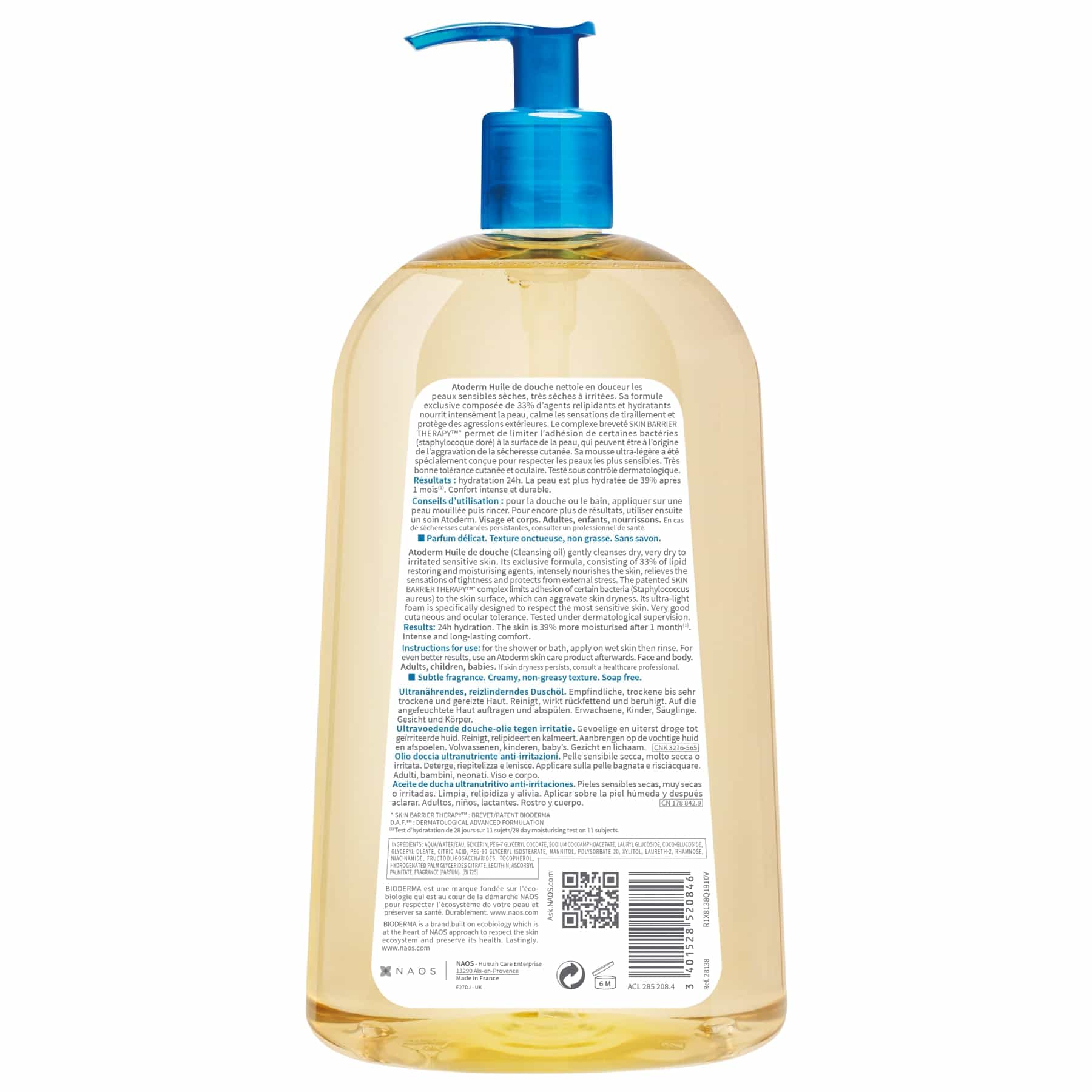 Bioderma Atoderm Huile de Douche Cleansing Body Oil - Image 6