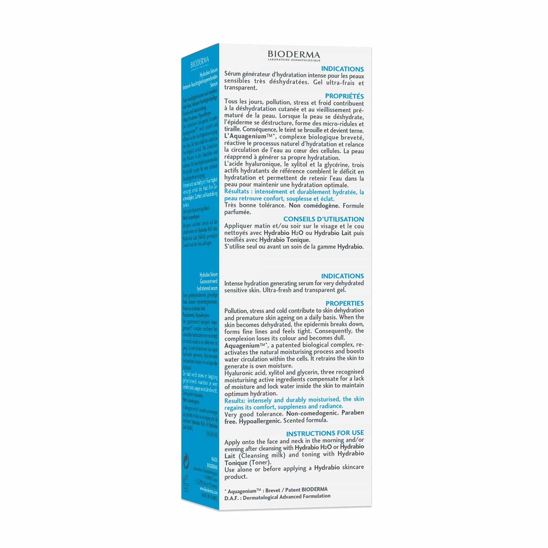 Bioderma Hydrabio Moisturising Concentrate Face Serum 40ml - Image 4