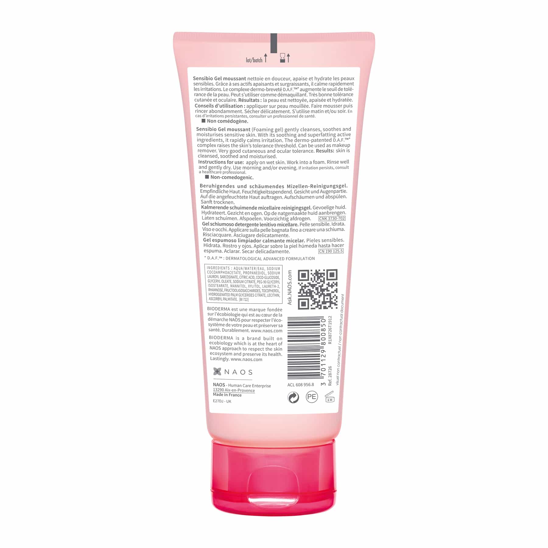 Bioderma Sensibio Gel Moussant Cleansing Foaming Gel Face Wash - Image 4