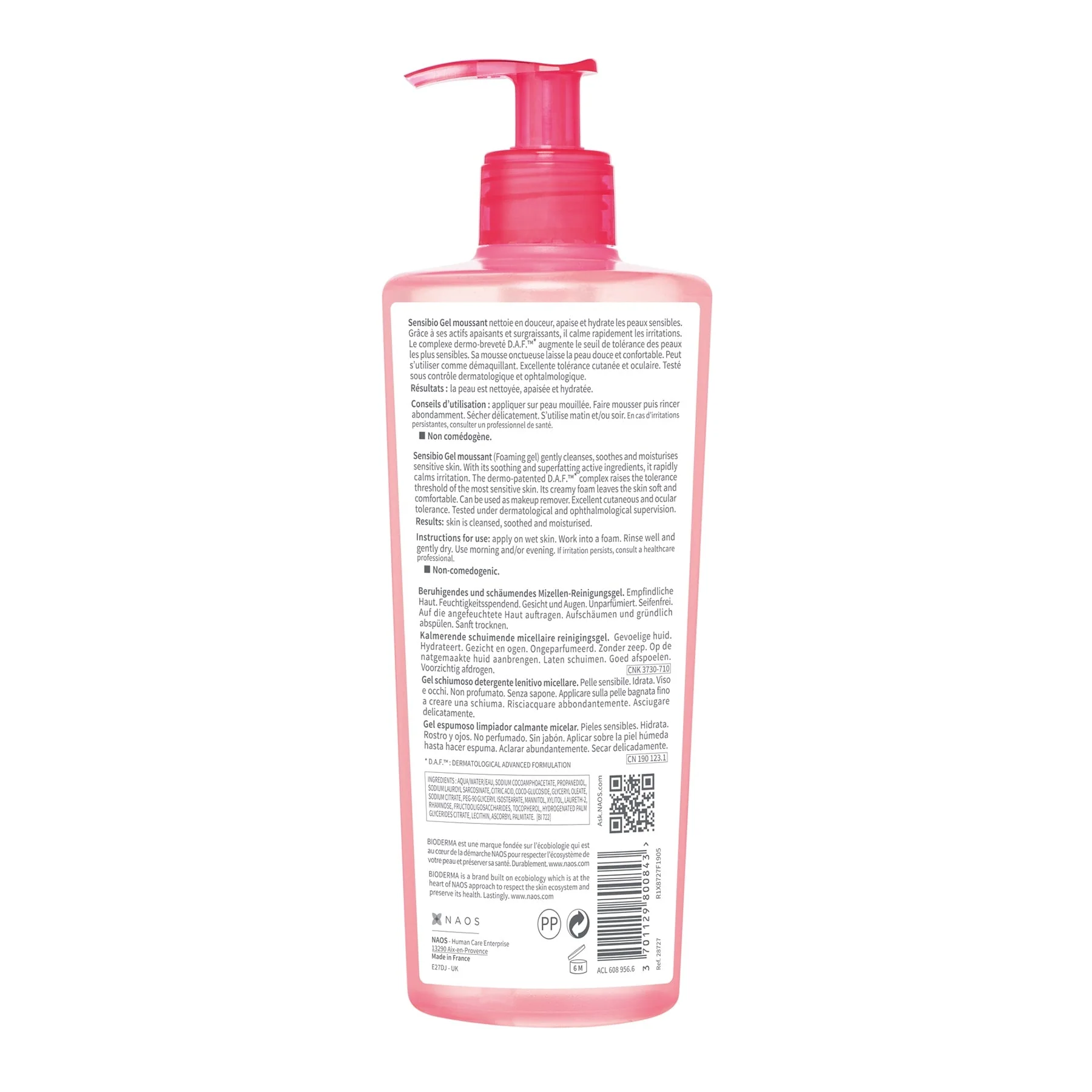 Bioderma Sensibio Gel Moussant Cleansing Foaming Gel Face Wash - Image 6