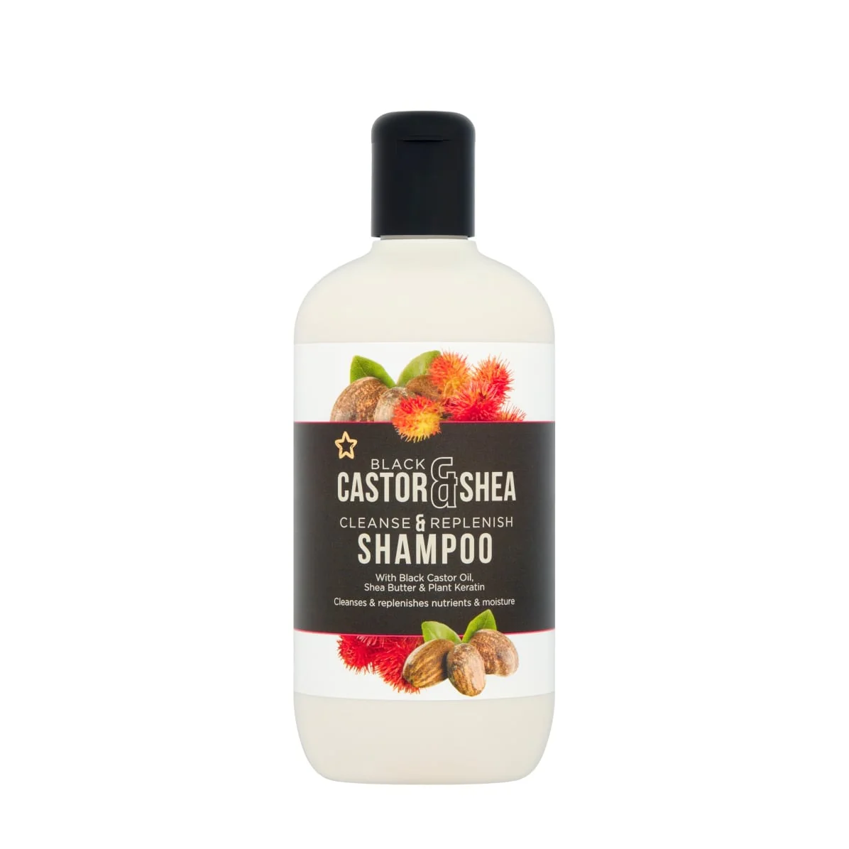 Black Castor & Shea Cleanse & Replenish Shampoo 400ml