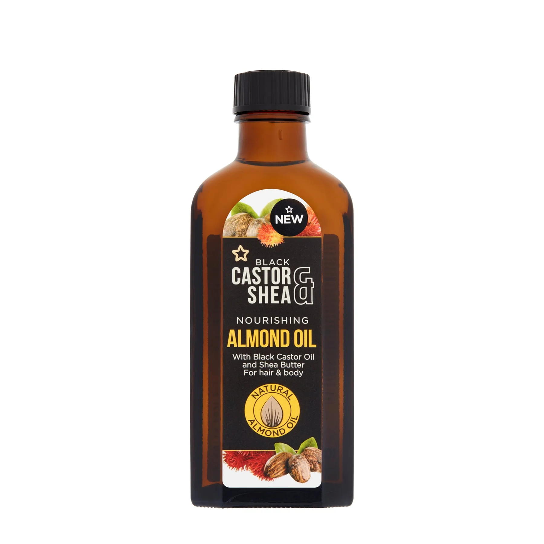 Black Castor & Shea Nourishing Almond Oil 100ml