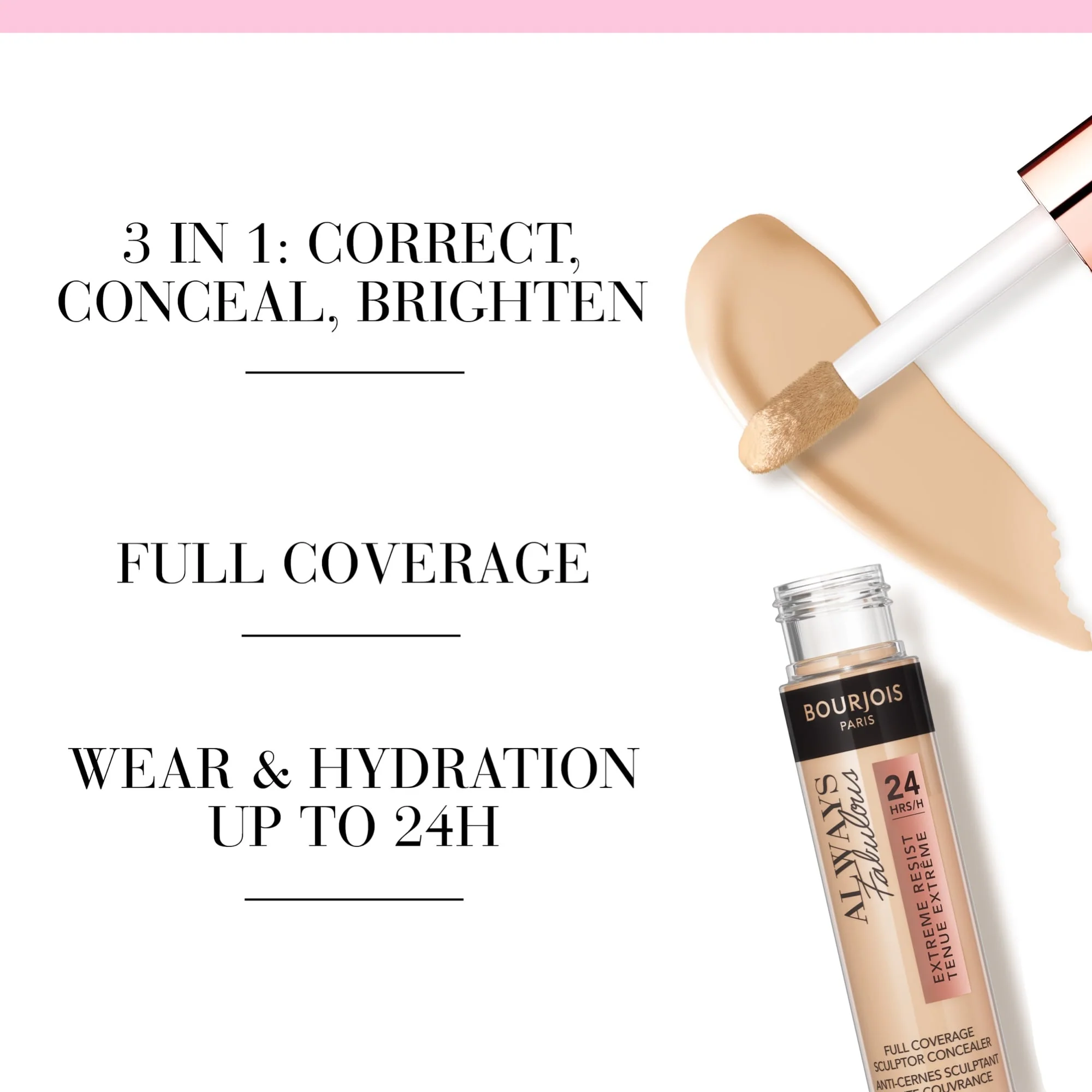 Bourjois Always Fabulous Full Coverage Concealer 10ml - Image 3