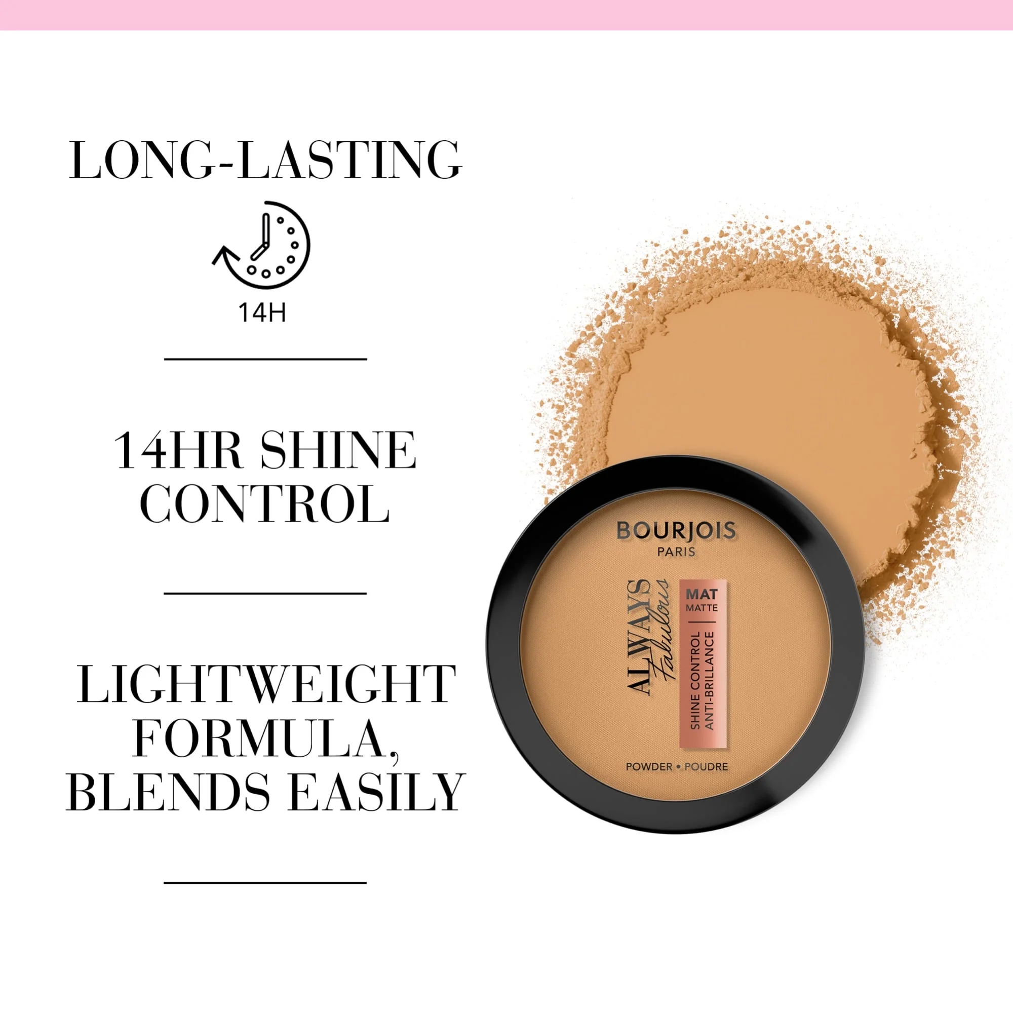 Bourjois Always Fabulous Matte Pressed Powder 10g - Image 9