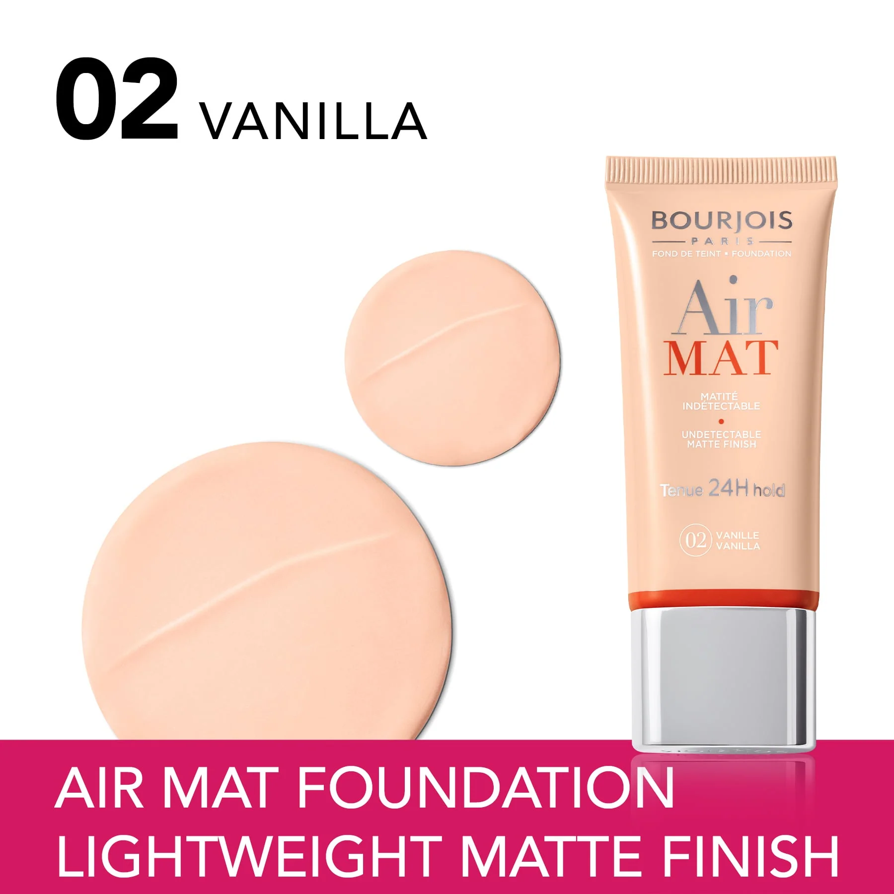 Bourjois Bourjois Air Mat 24H Matte Finish Foundation 30ml - Image 3