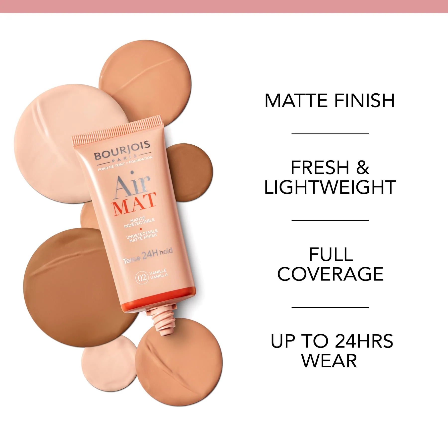 Bourjois Bourjois Air Mat 24H Matte Finish Foundation 30ml - Image 4