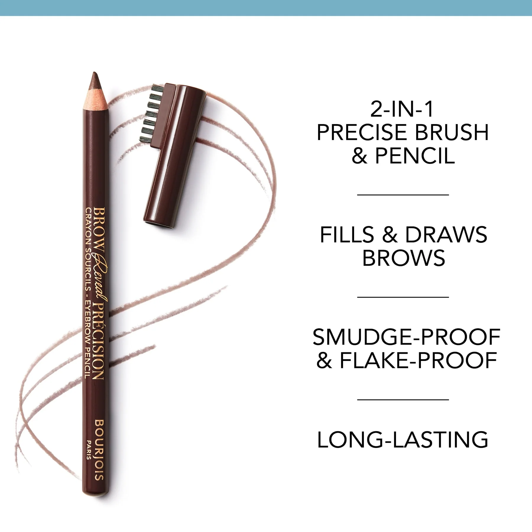 Bourjois Brow Reveal Précision Eyebrow Pencil 002 Soft Brown 1.4g - Image 3