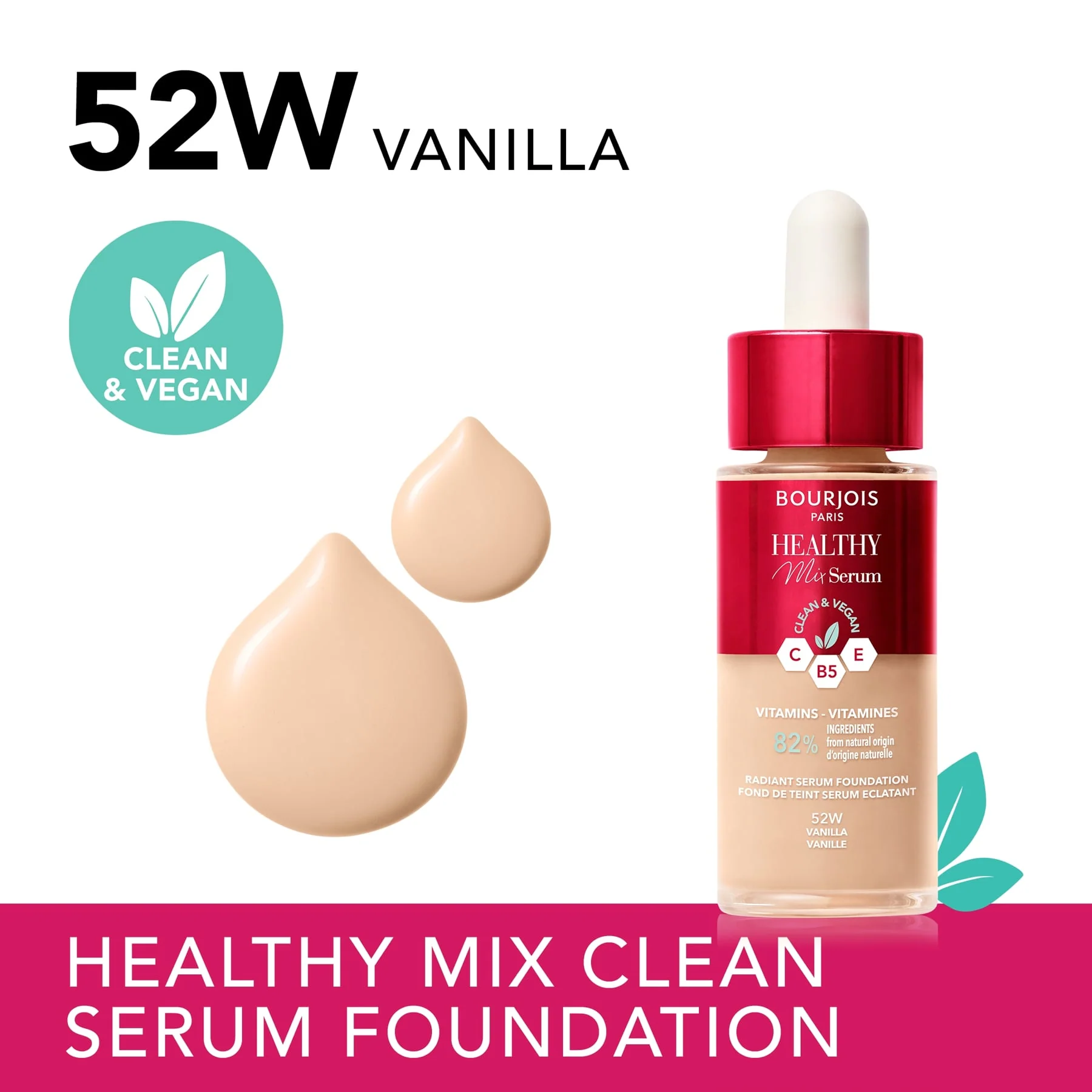 Bourjois Healthy Mix Serum Foundation 30ml - Image 25