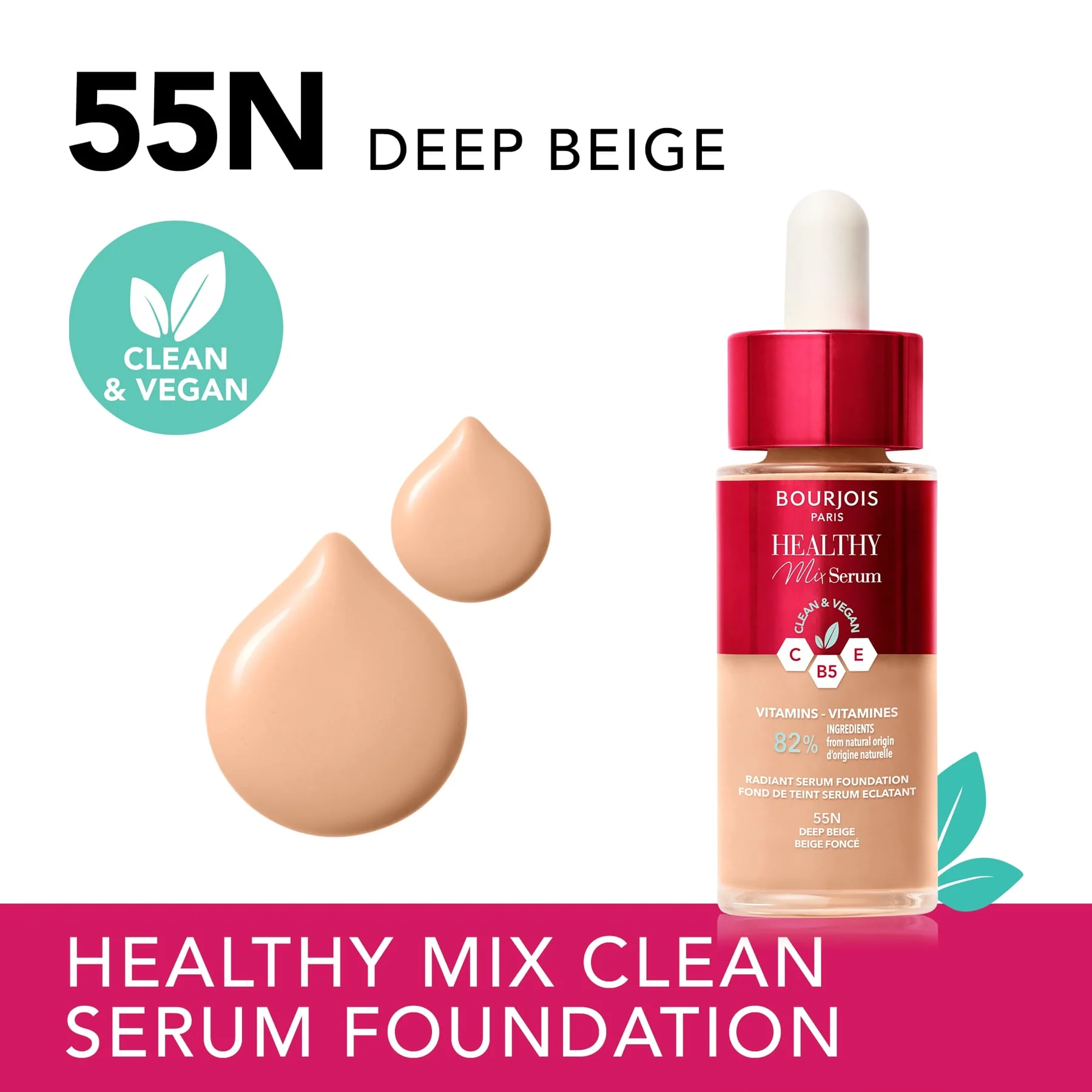 Bourjois Healthy Mix Serum Foundation 30ml - Image 37