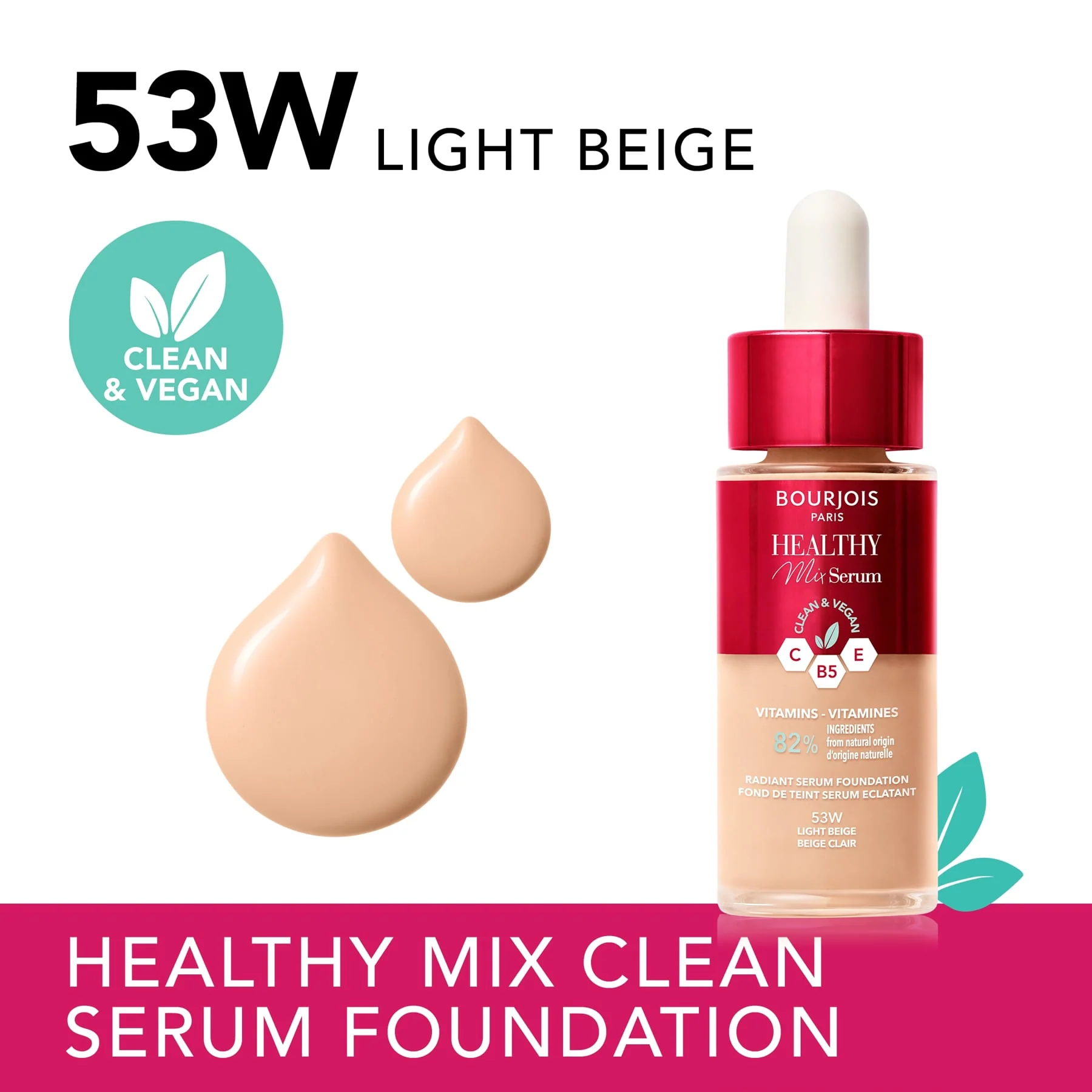 Bourjois Healthy Mix Serum Foundation 30ml - Image 4