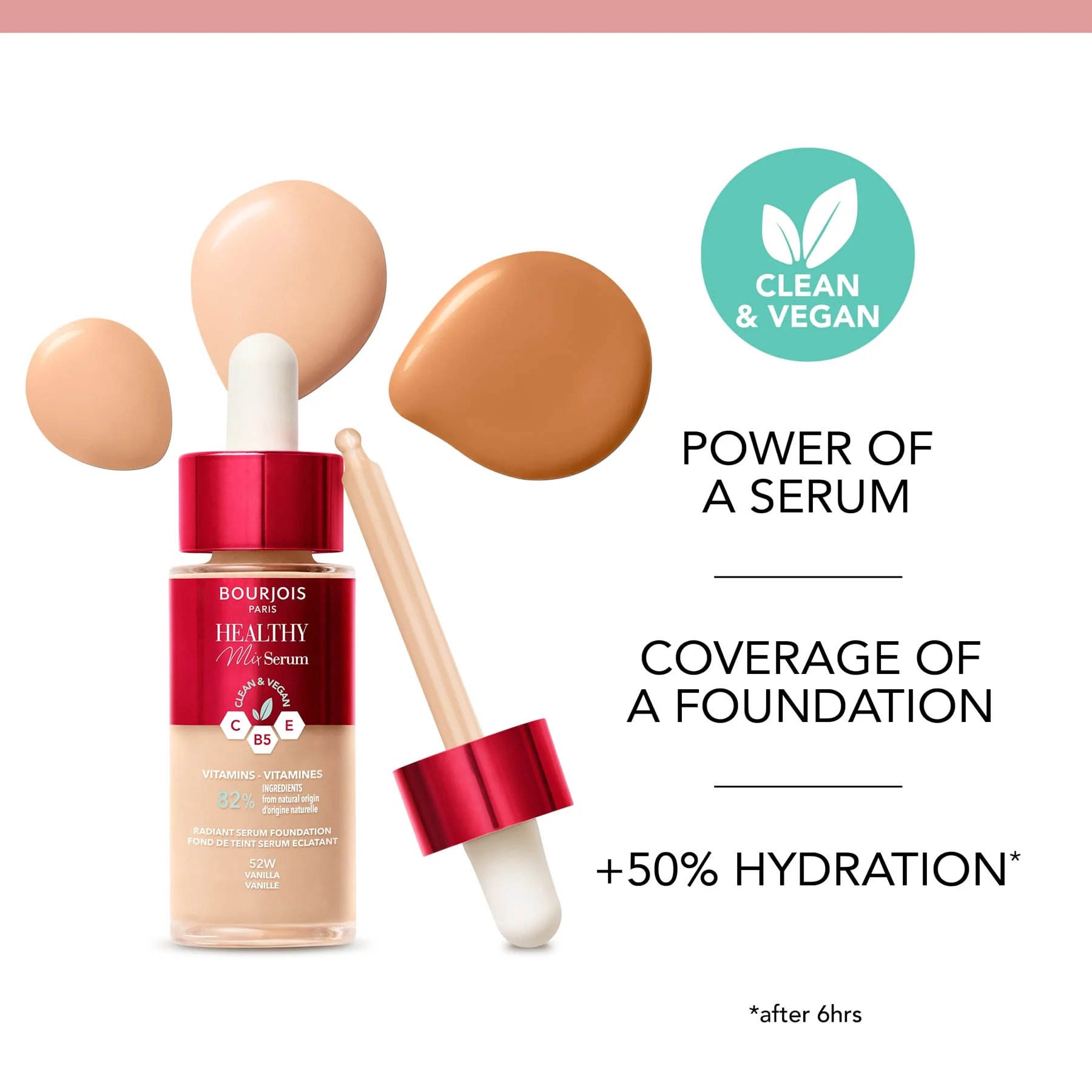 Bourjois Healthy Mix Serum Foundation 30ml - Image 41