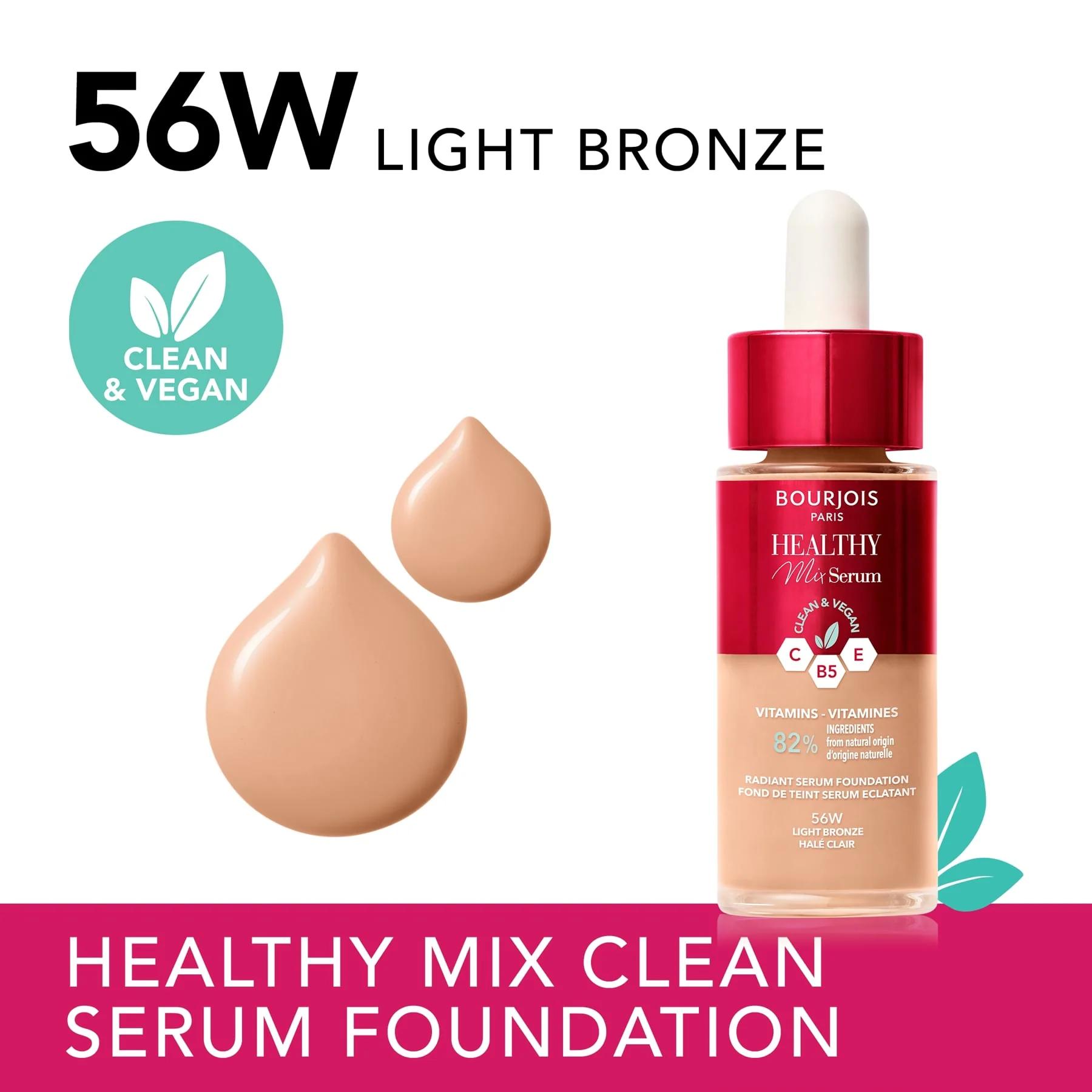 Bourjois Healthy Mix Serum Foundation 30ml - Image 60