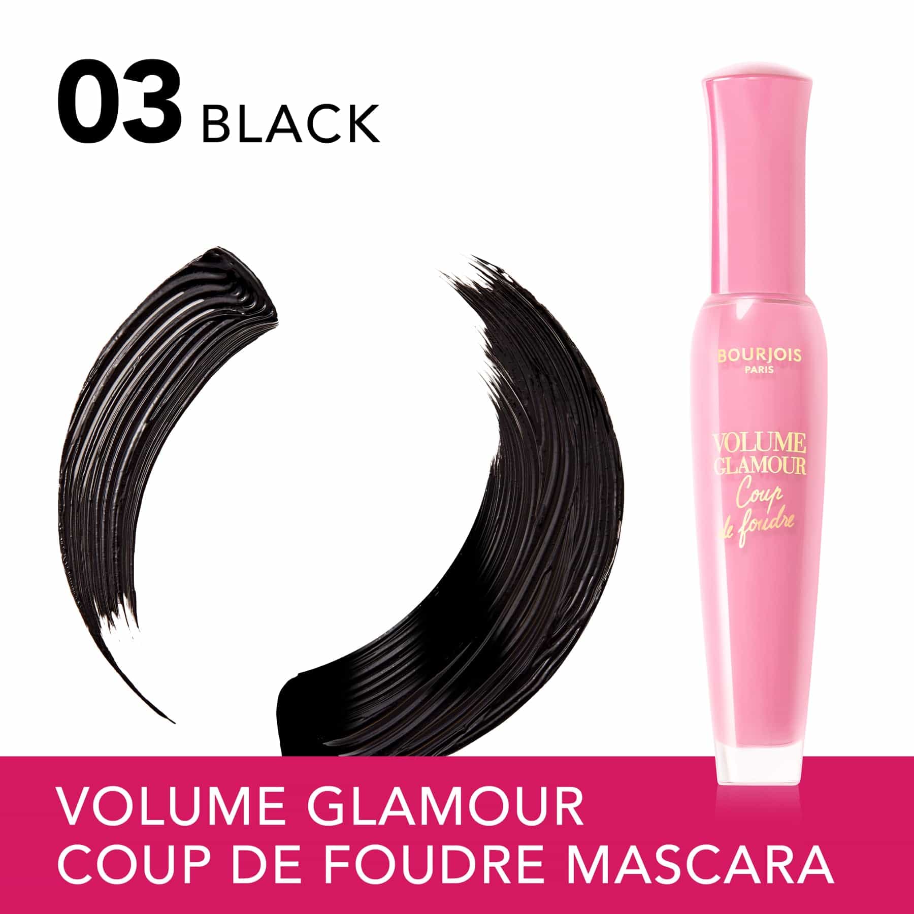 Bourjois Volume Glamour Coup de Foudre Mascara 03 Black 7ml - Image 2