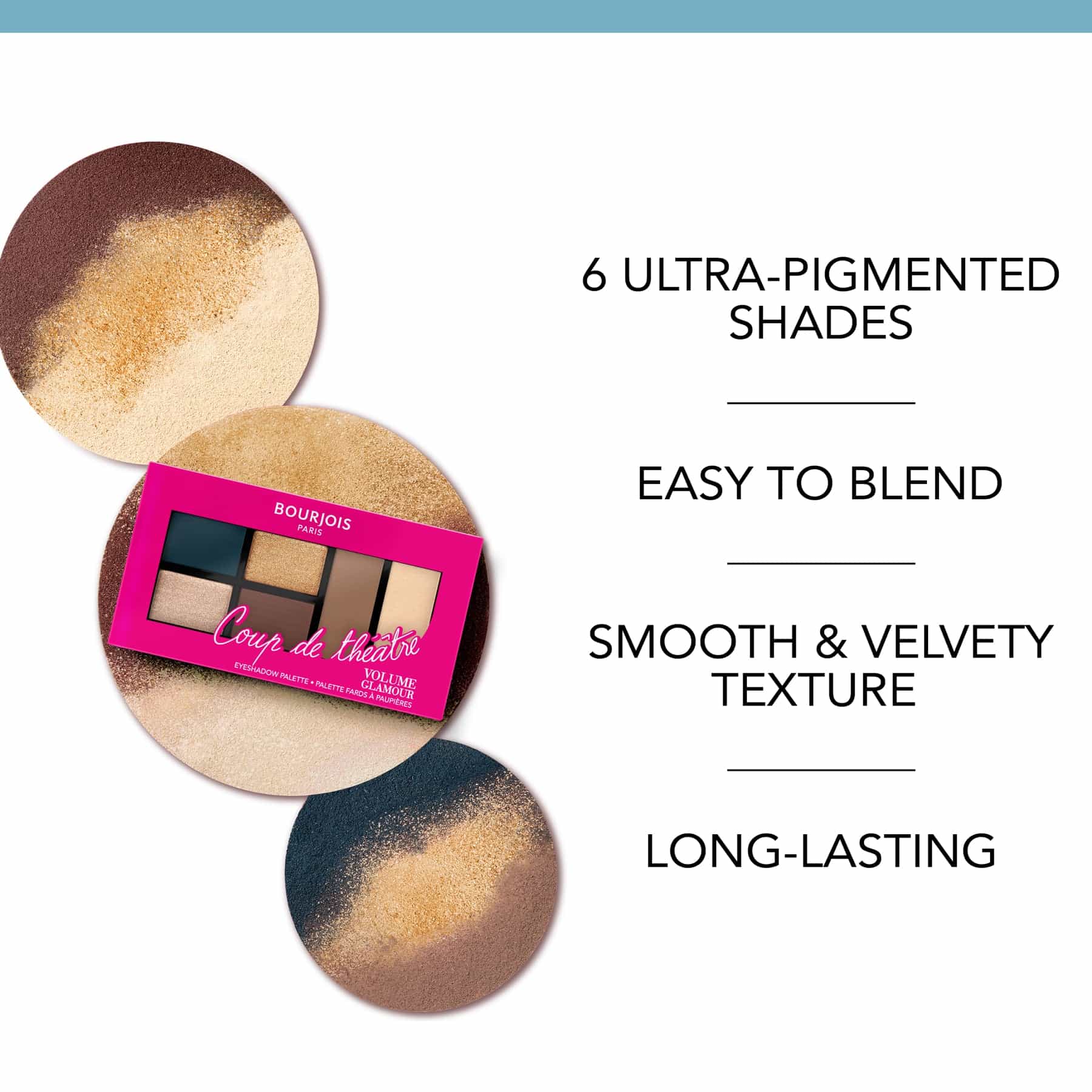 Bourjois Volume Glamour Eyeshadow Palette - 6 shades - Image 24