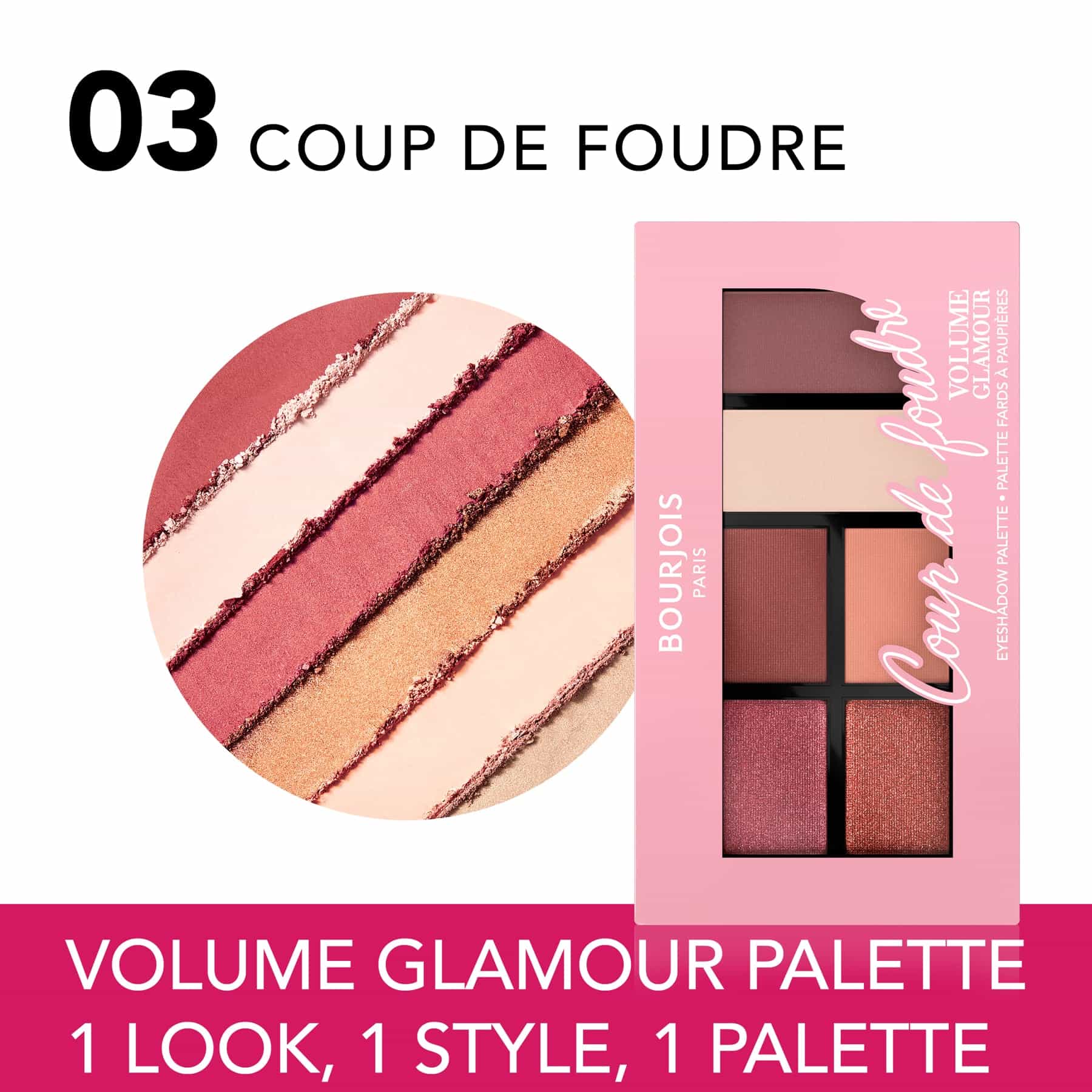 Bourjois Volume Glamour Eyeshadow Palette - 6 shades - Image 6