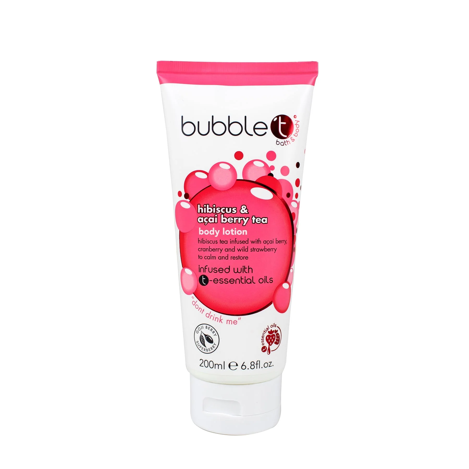 Bubble T Body Lotion Hibiscus & Acai Berry 200ml