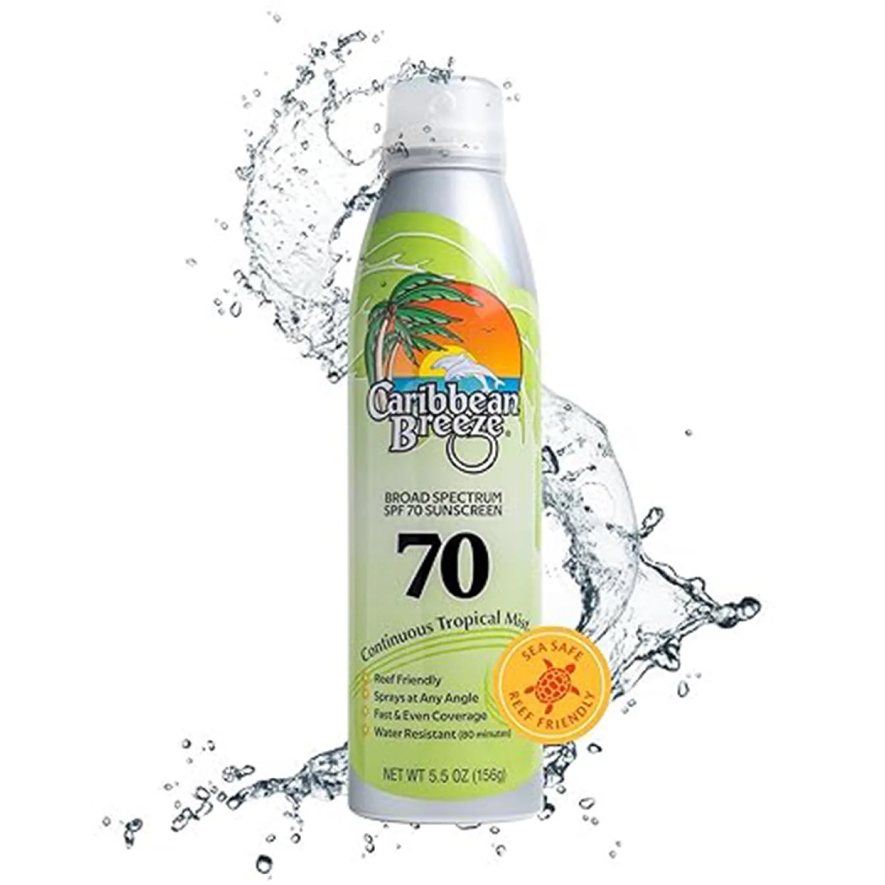 Caribbean Breeze Sunscreen Spray  Breeze Kids Sunscreen  Spf70 - 156ml - Image 2
