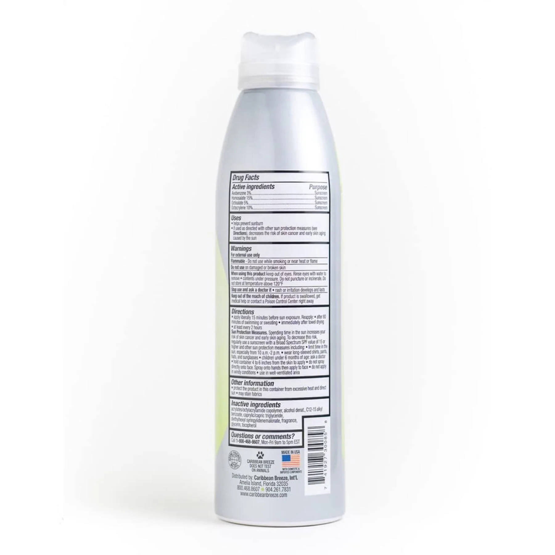 Caribbean Breeze Sunscreen Spray  Breeze Kids Sunscreen  Spf70 - 156ml - Image 3