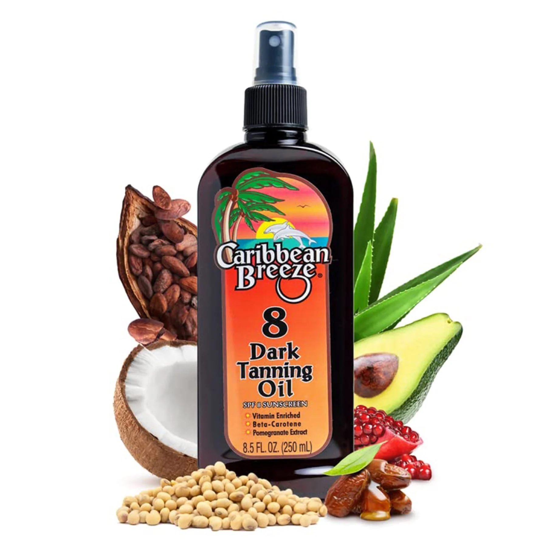 Caribbean Breeze Tanning Oil Spf8 250ml - Image 2