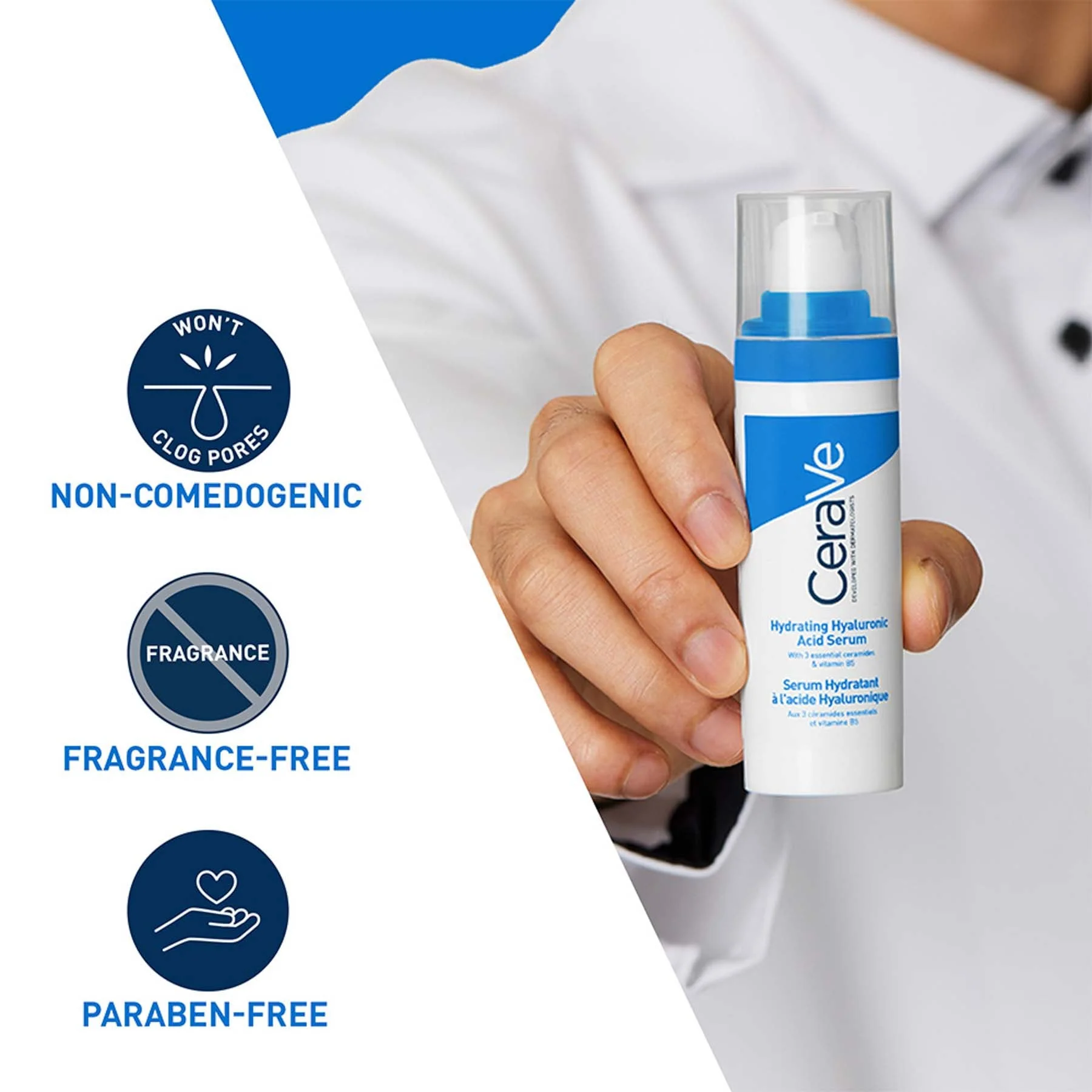 CeraVe Hydrating Hyaluronic Acid Serum for Dry Skin 30ml - Image 7