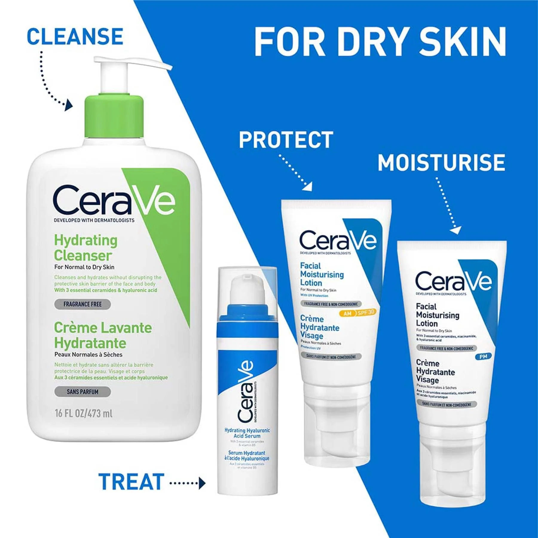 CeraVe Hydrating Hyaluronic Acid Serum for Dry Skin 30ml - Image 8