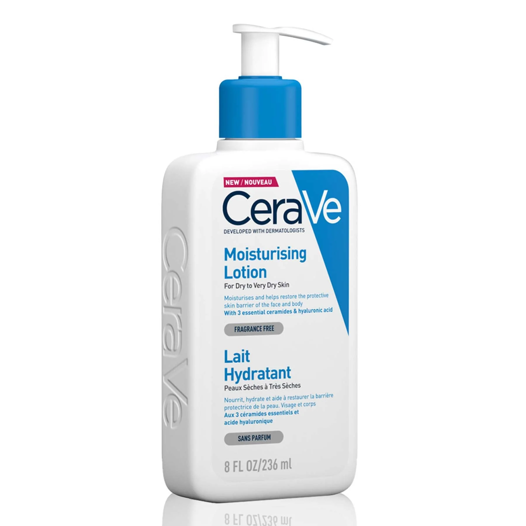 CeraVe Moisturising Lotion for Normal to Dry Skin with Hyaluronic Acid 236ml - Image 2