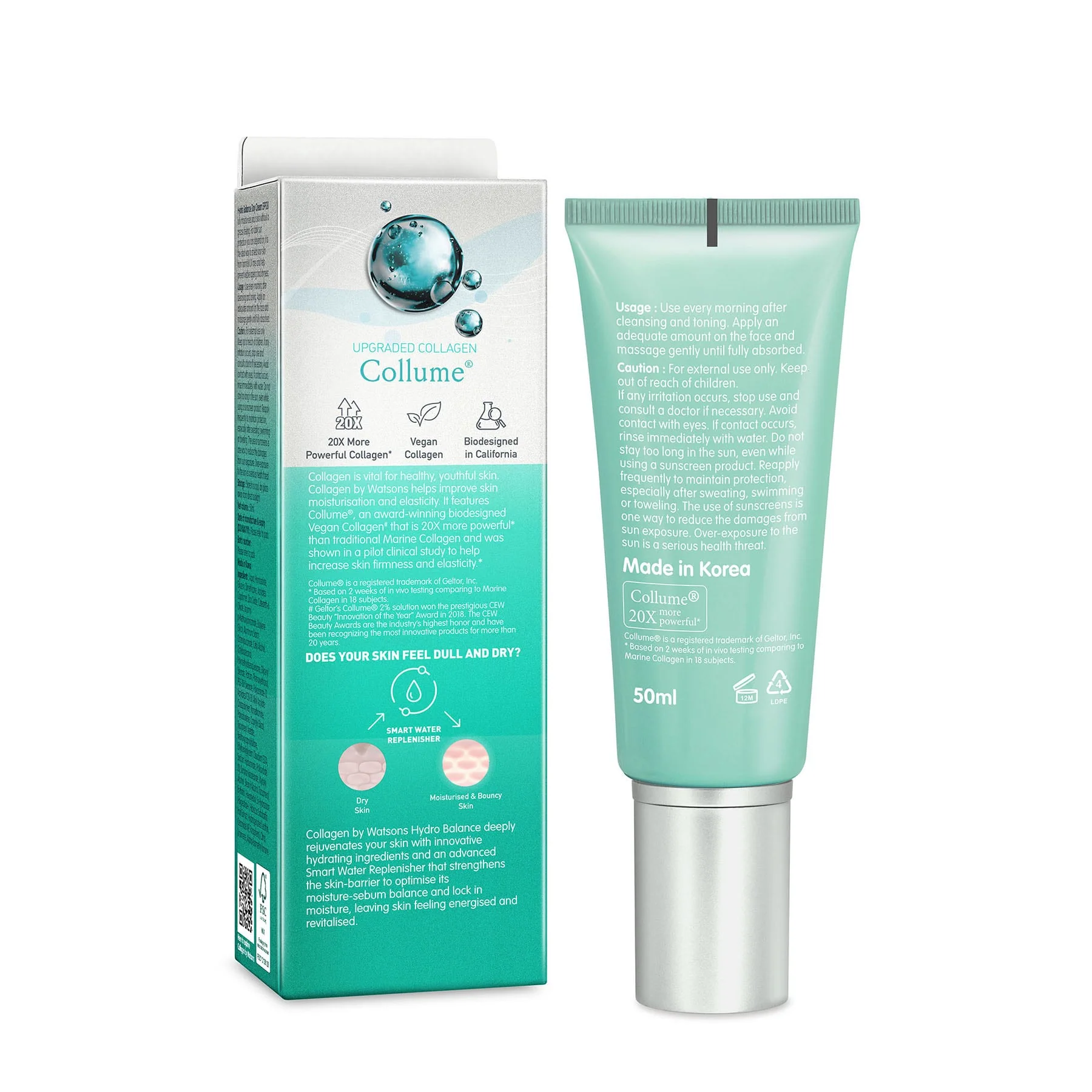 Collagen by Watsons Hydro Balance Day Cream SPF20 50ml - Image 2