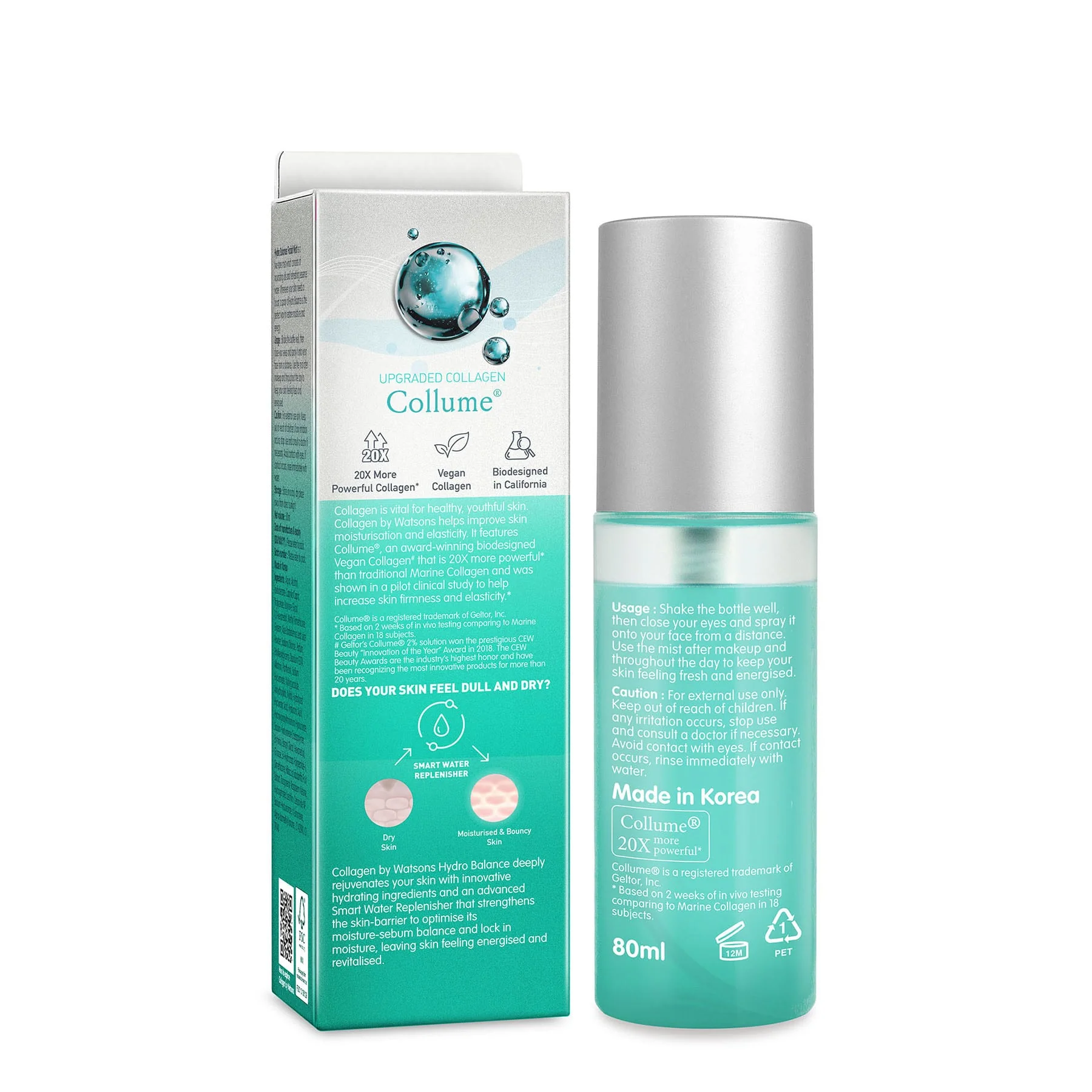Collagen by Watsons Hydro Balance Facial Mist 80ml - Image 3