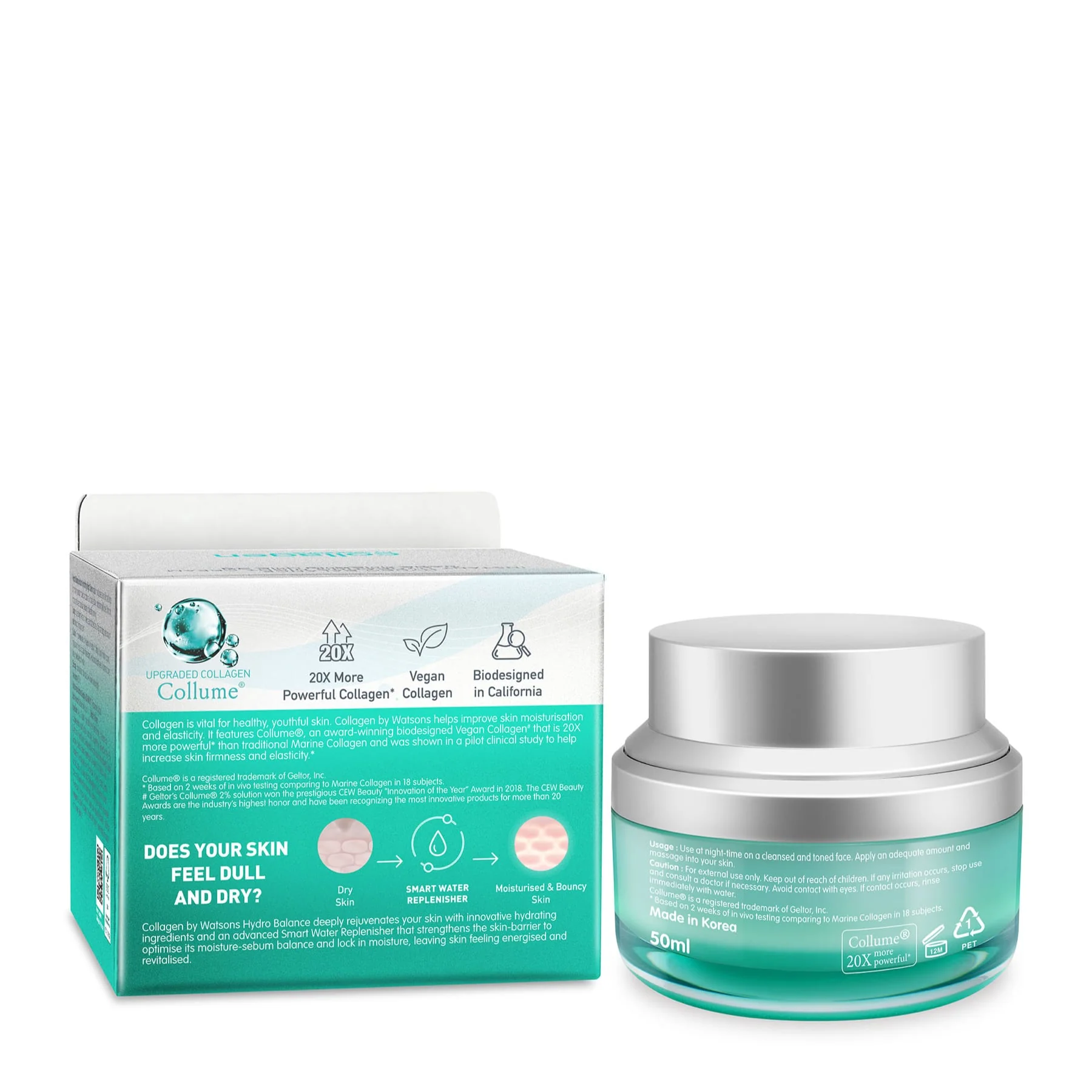 Collagen by Watsons Hydro Balance Instant Hydrating Night Cream 50ml - Image 2