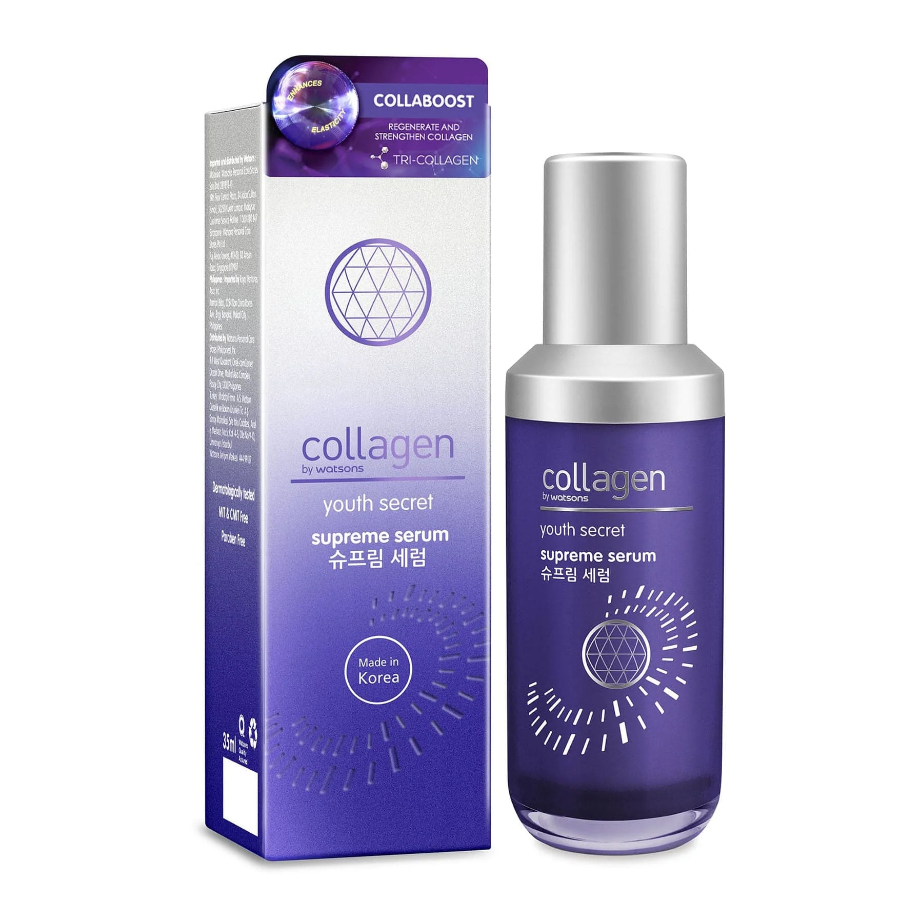 Collagen by Watsons Youth Secret Anti-Ageing Supreme Face Serum 35ml - Image 3