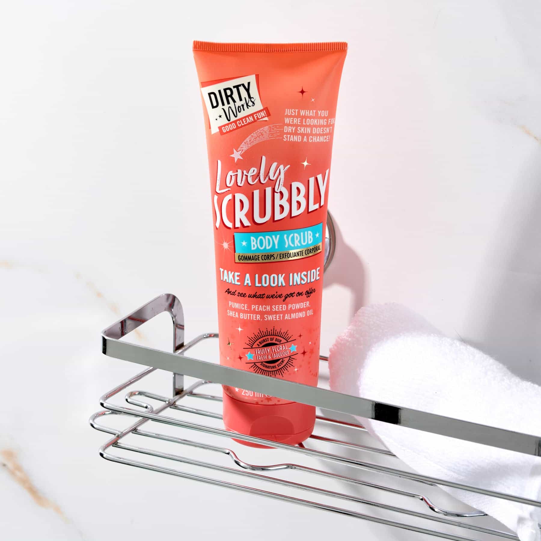 Dirty Works Lovely Scrubbly Body Scrub 250ml - Image 3