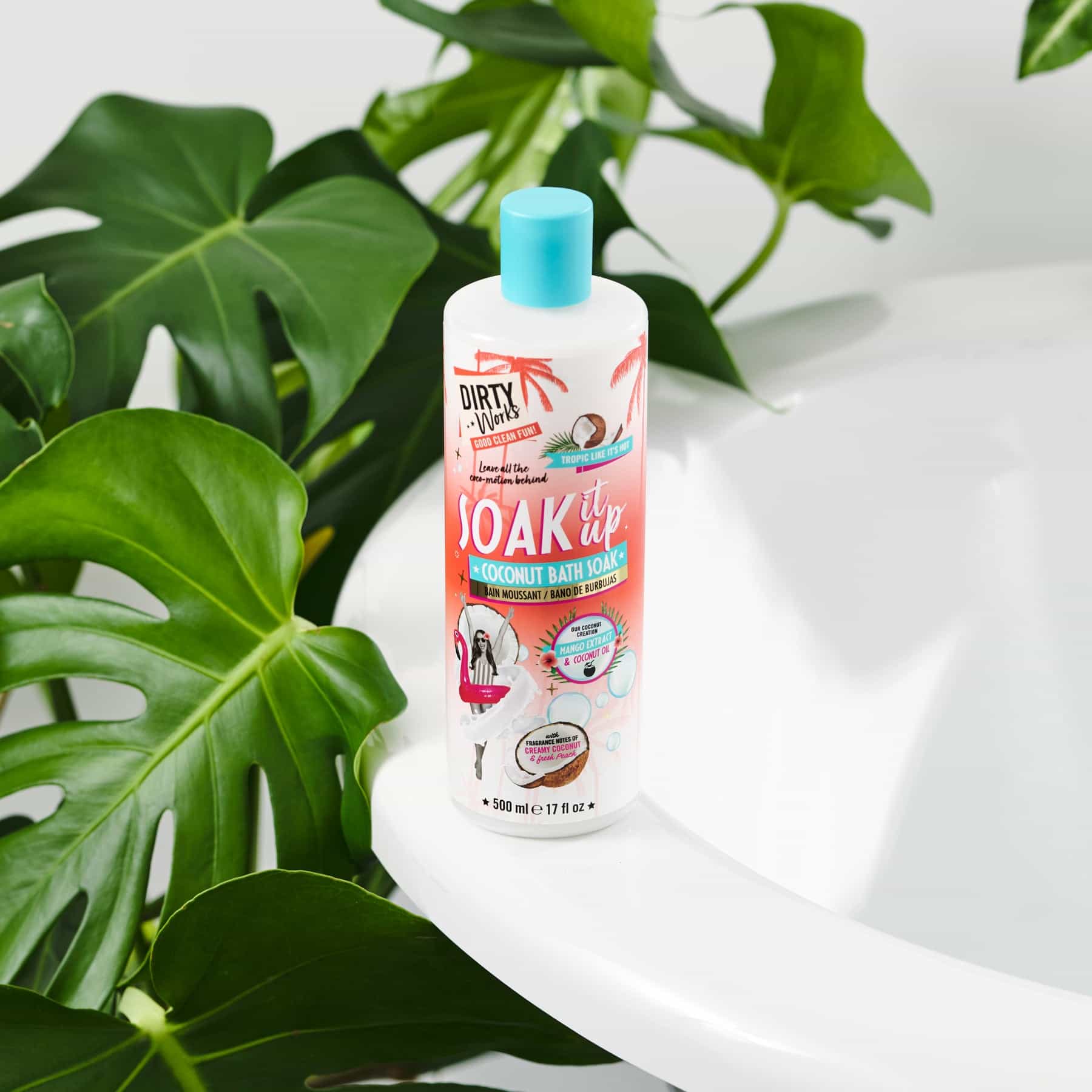 Dirty Works Soak It Up Coconut Bath Soak 500ml - Image 3