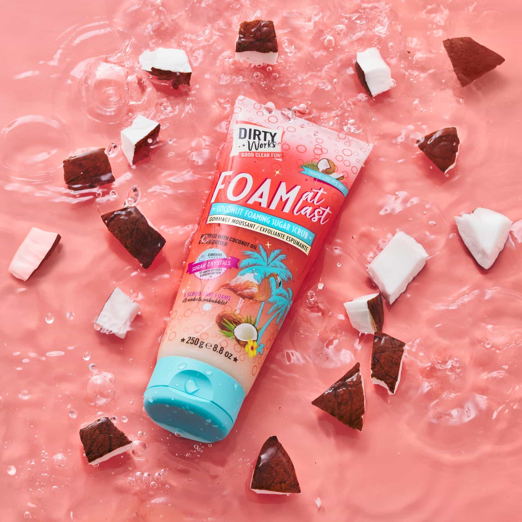Dirty Works Tropic Like it's Hot Foaming Sugar Scrub 250g - Image 4